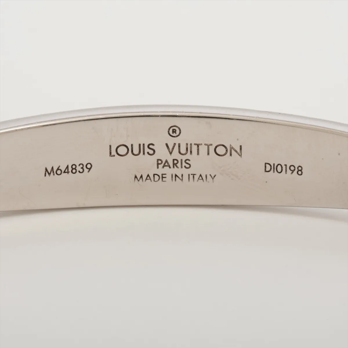 M64839 Jonck Monogram DI0198 Bangle GP Silver Dent — view 4