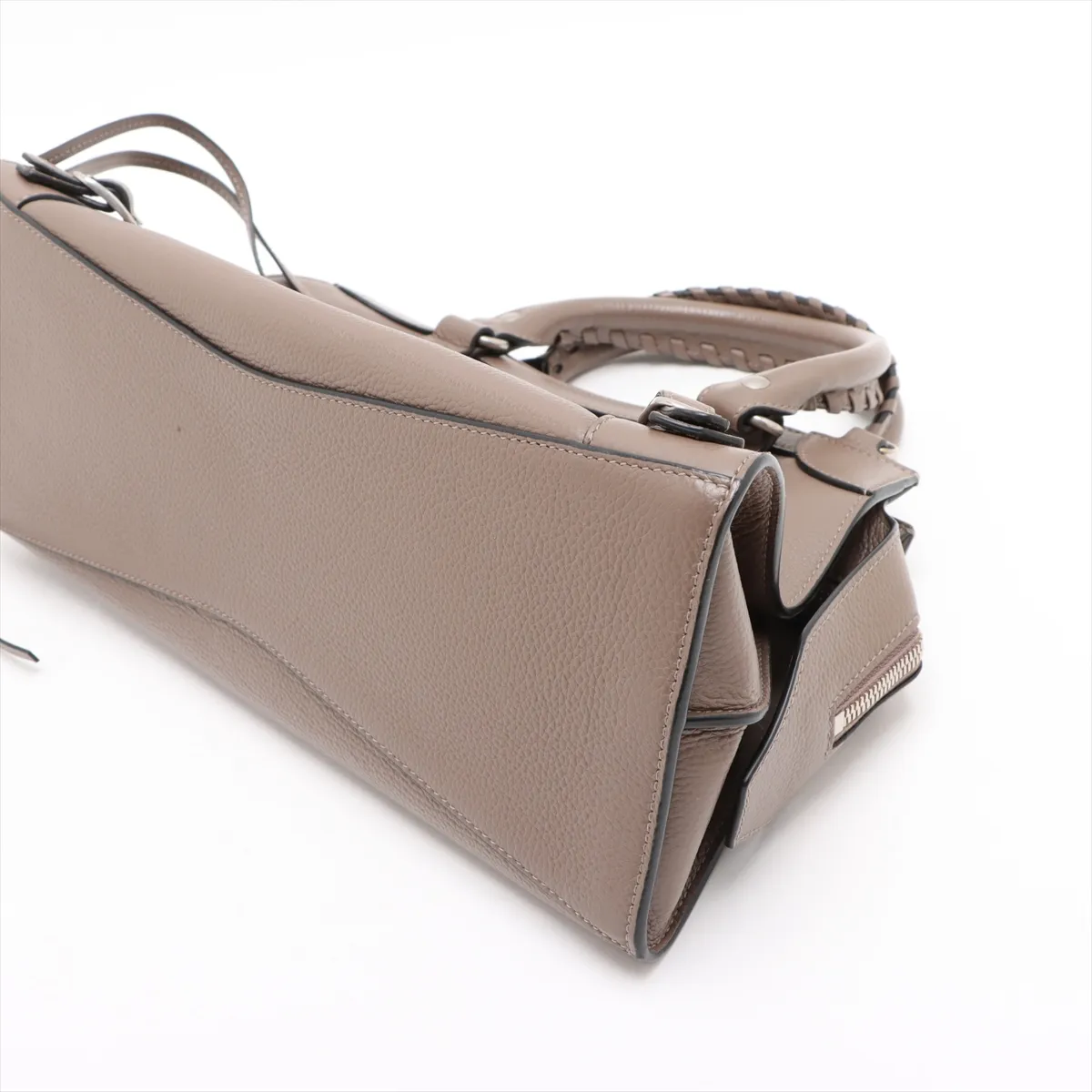 Neoclassic Leather 2-Way Handbag, Brown, 638521 — view 3