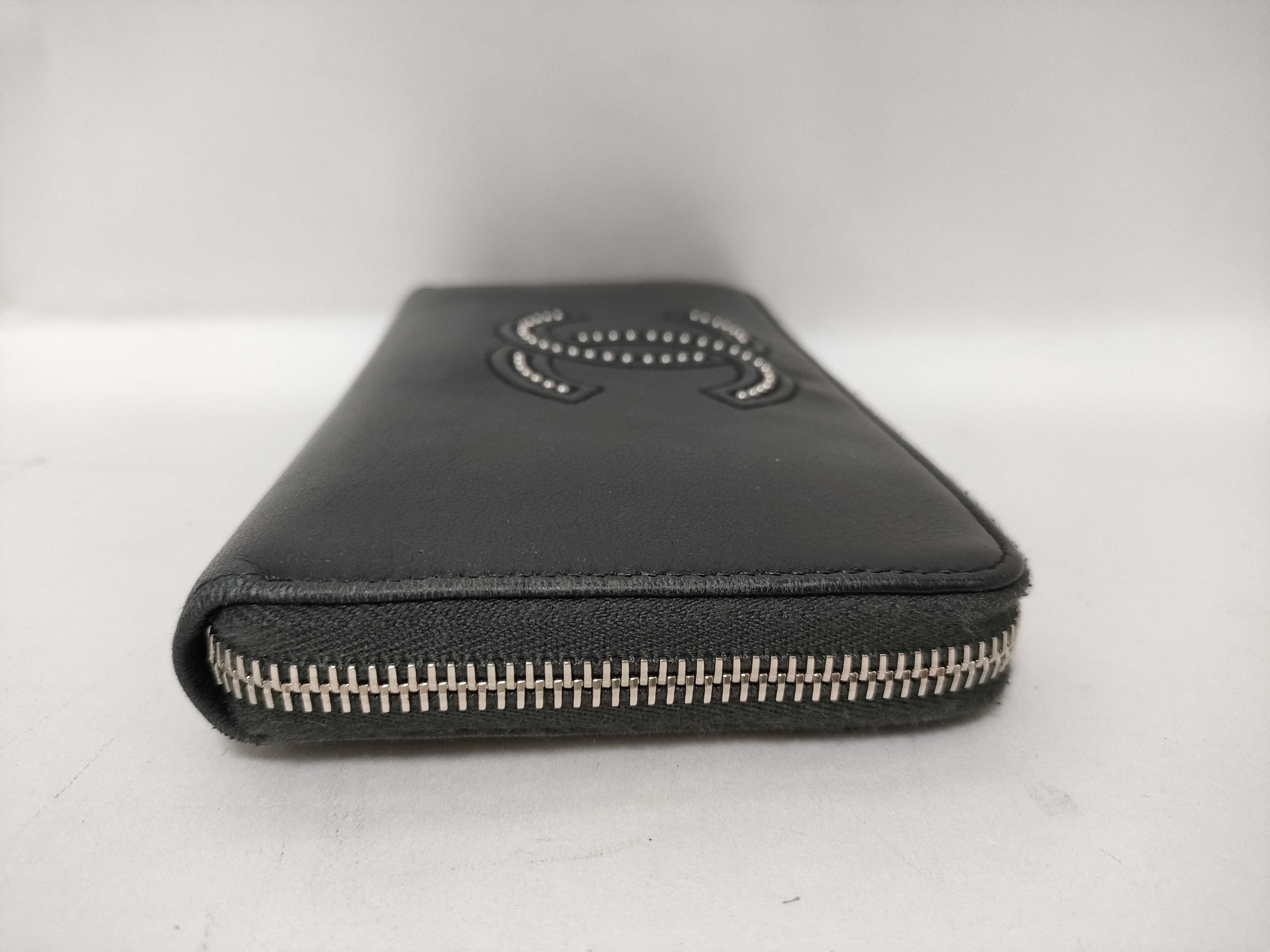 Coco Mark Front Zip Long Wallet — view 3