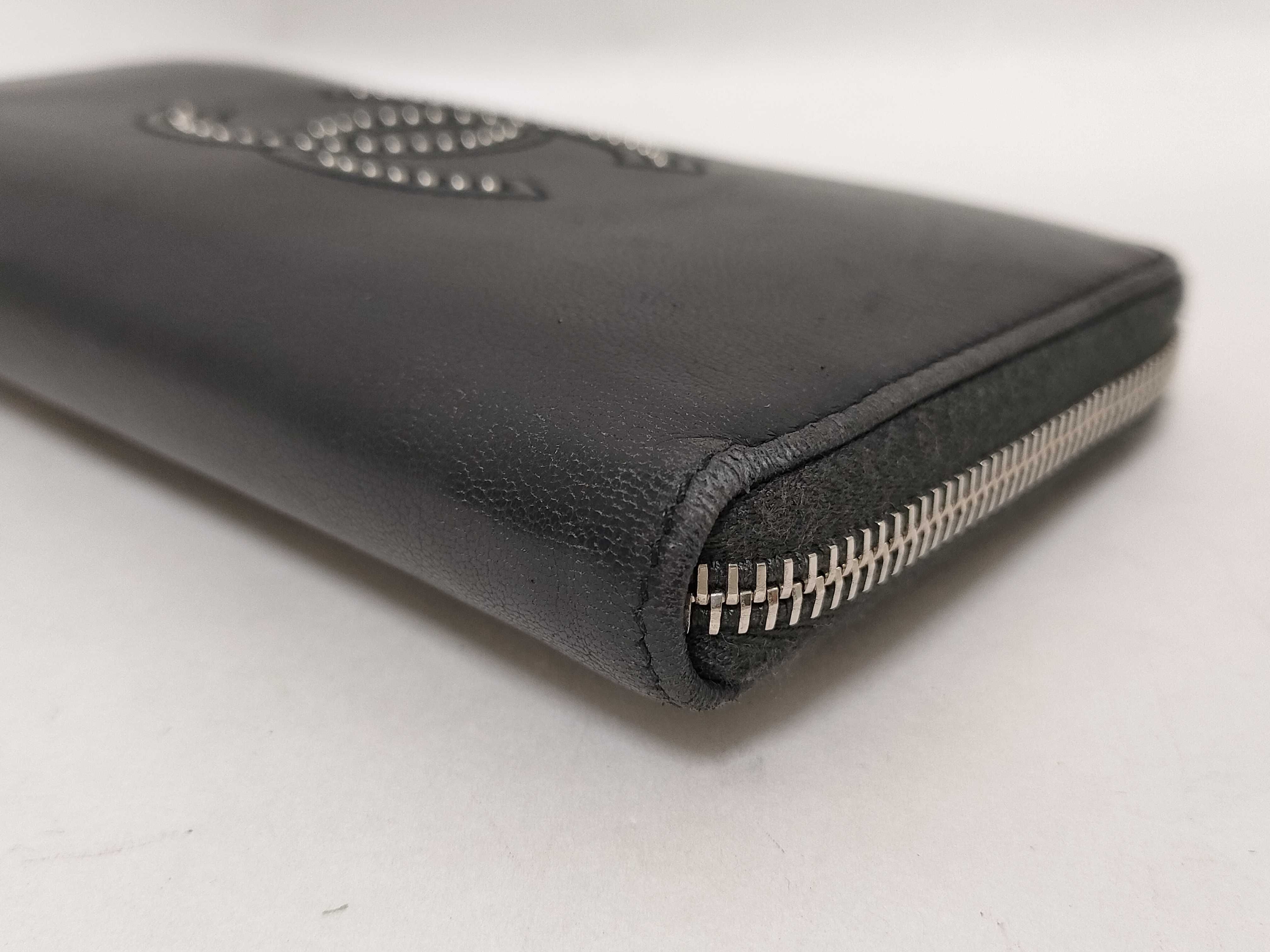 Coco Mark Front Zip Long Wallet — view 4