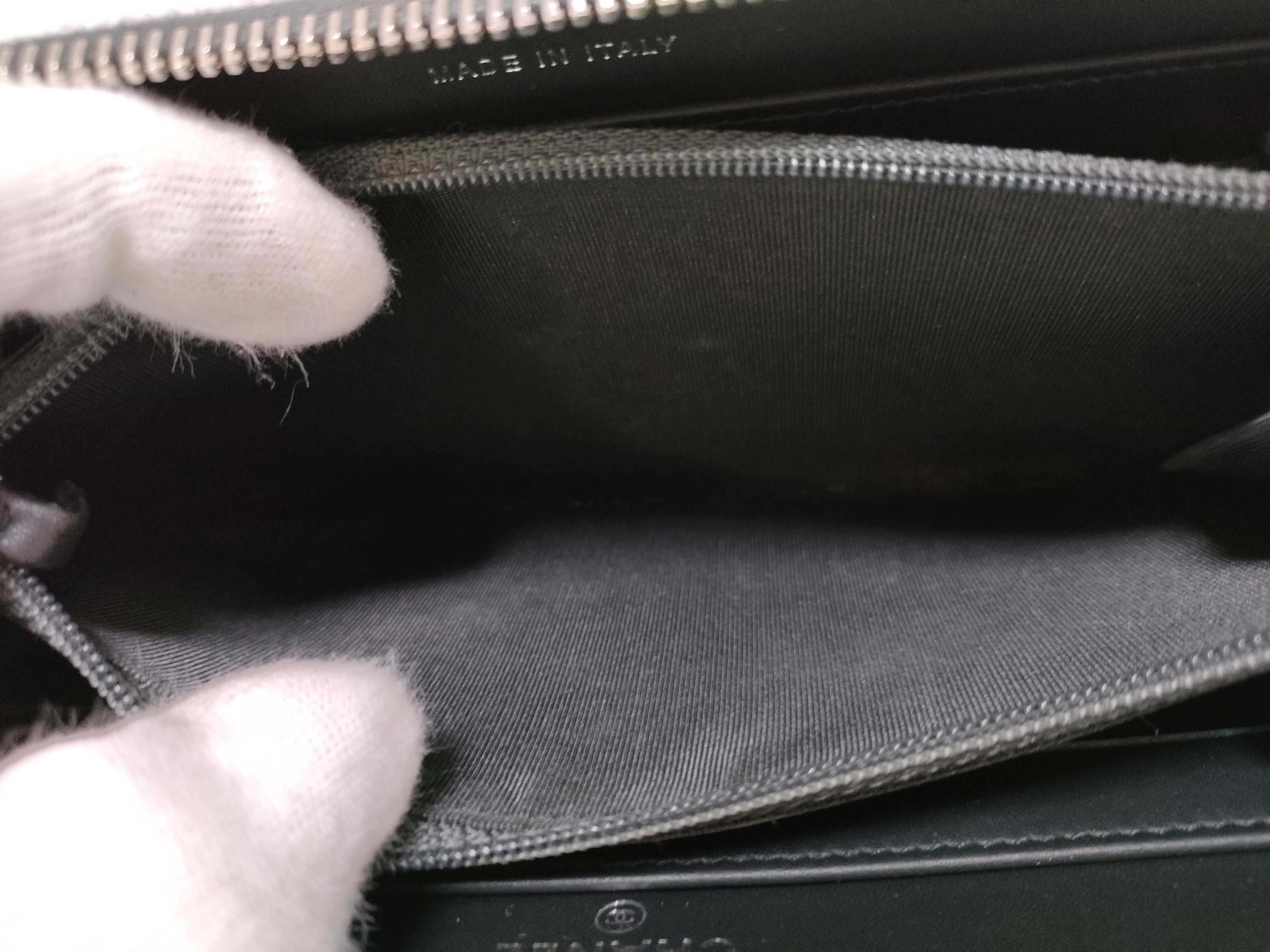 Coco Mark Front Zip Long Wallet — view 10
