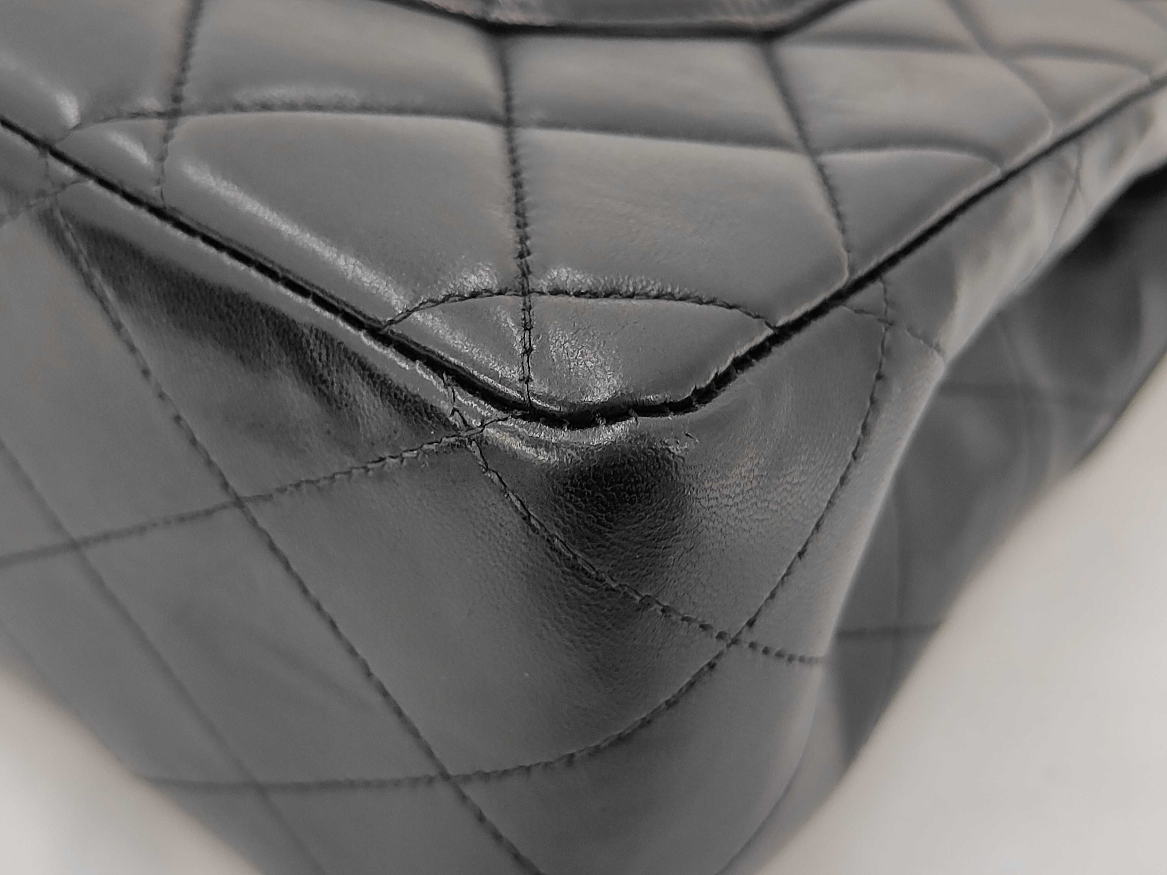 Large Matelassé Lambskin Shoulder Bag — view 3