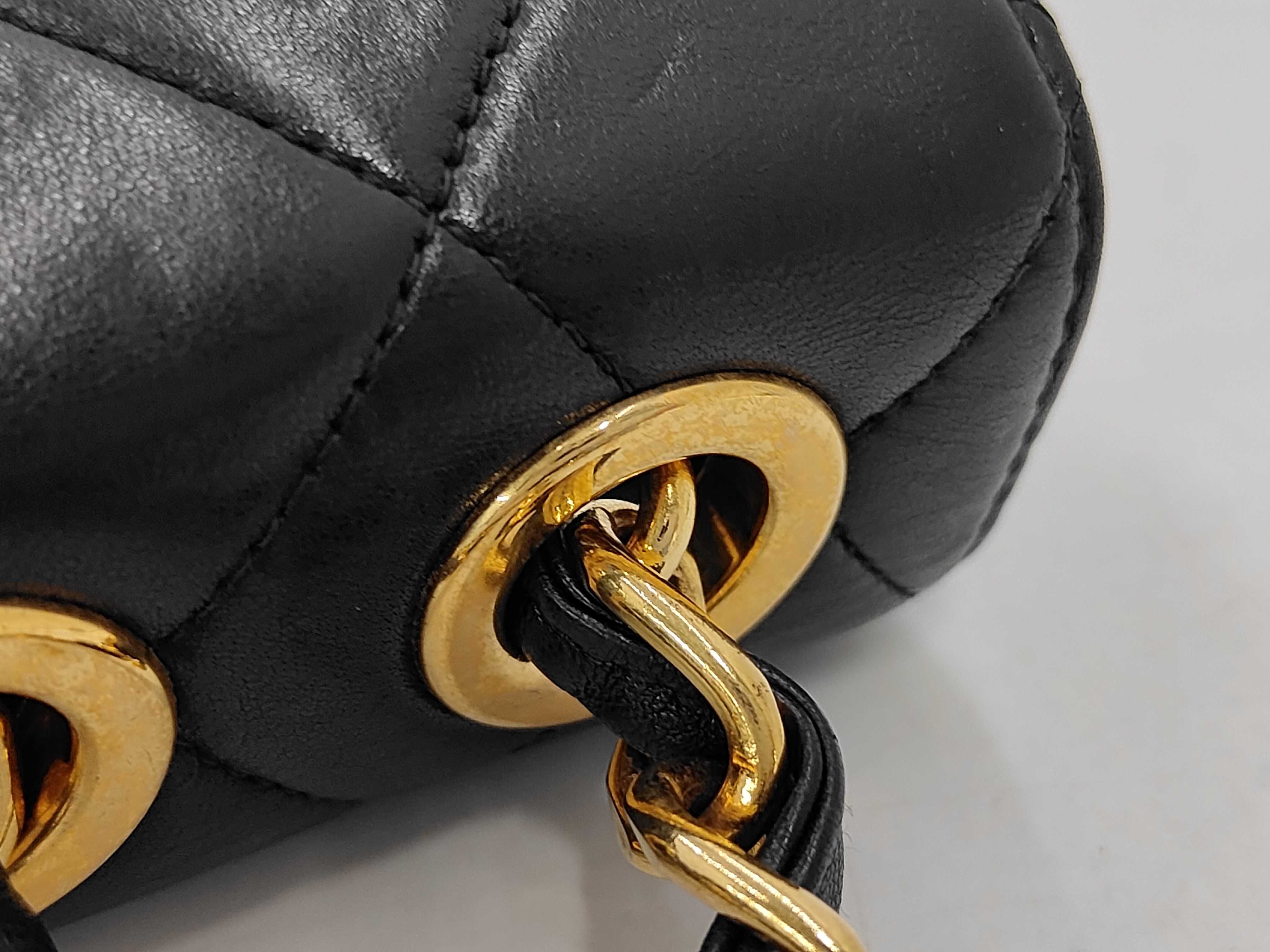 Large Matelassé Lambskin Shoulder Bag — view 7