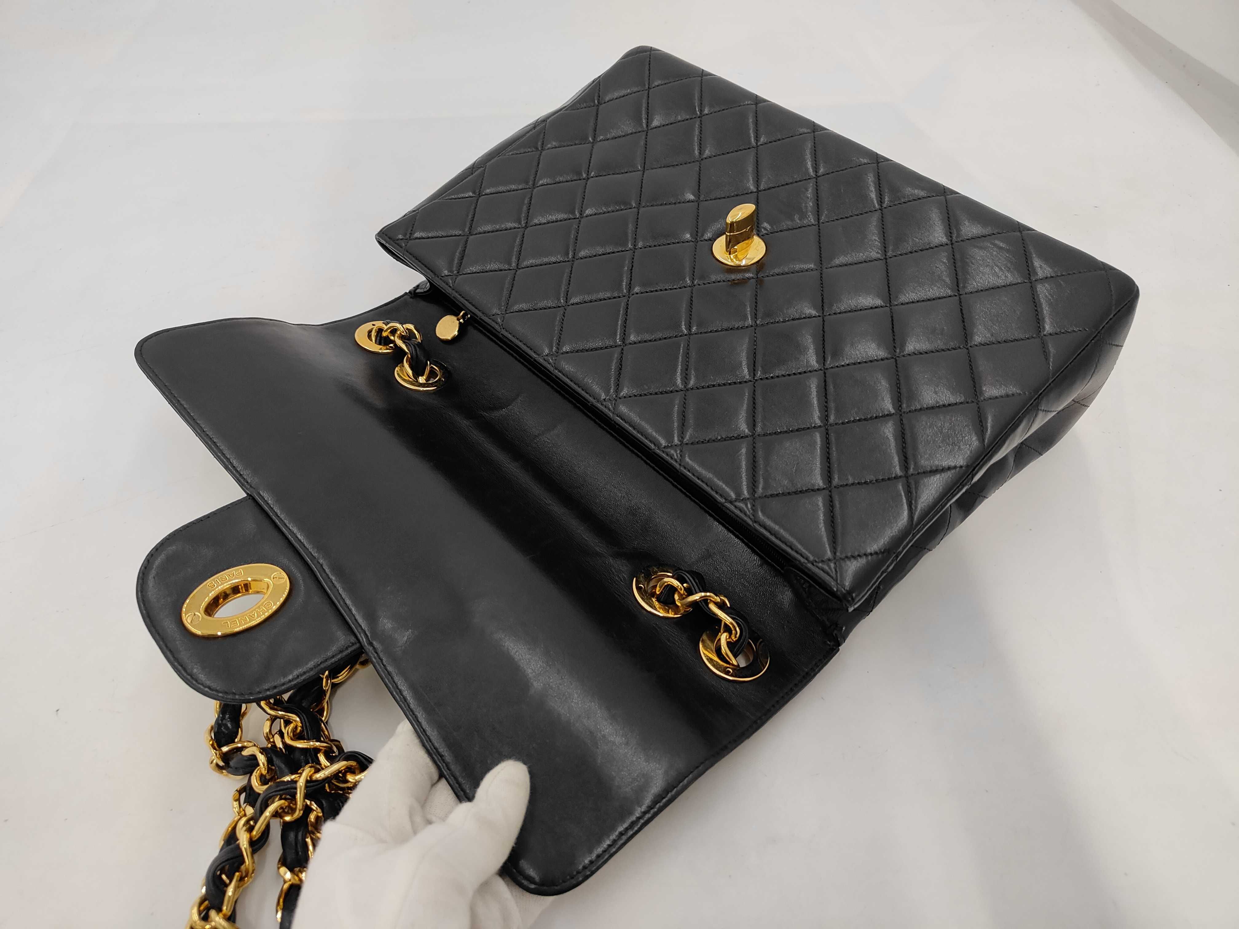 Large Matelassé Lambskin Shoulder Bag — view 8