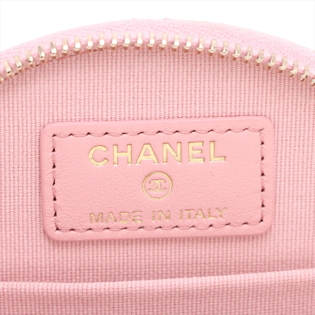Matelassé Caviar Skin 2-Way Shoulder Bag, Round Shape, Pink, Gold Hardware, 31877728 (Serial Number 31) — view 12