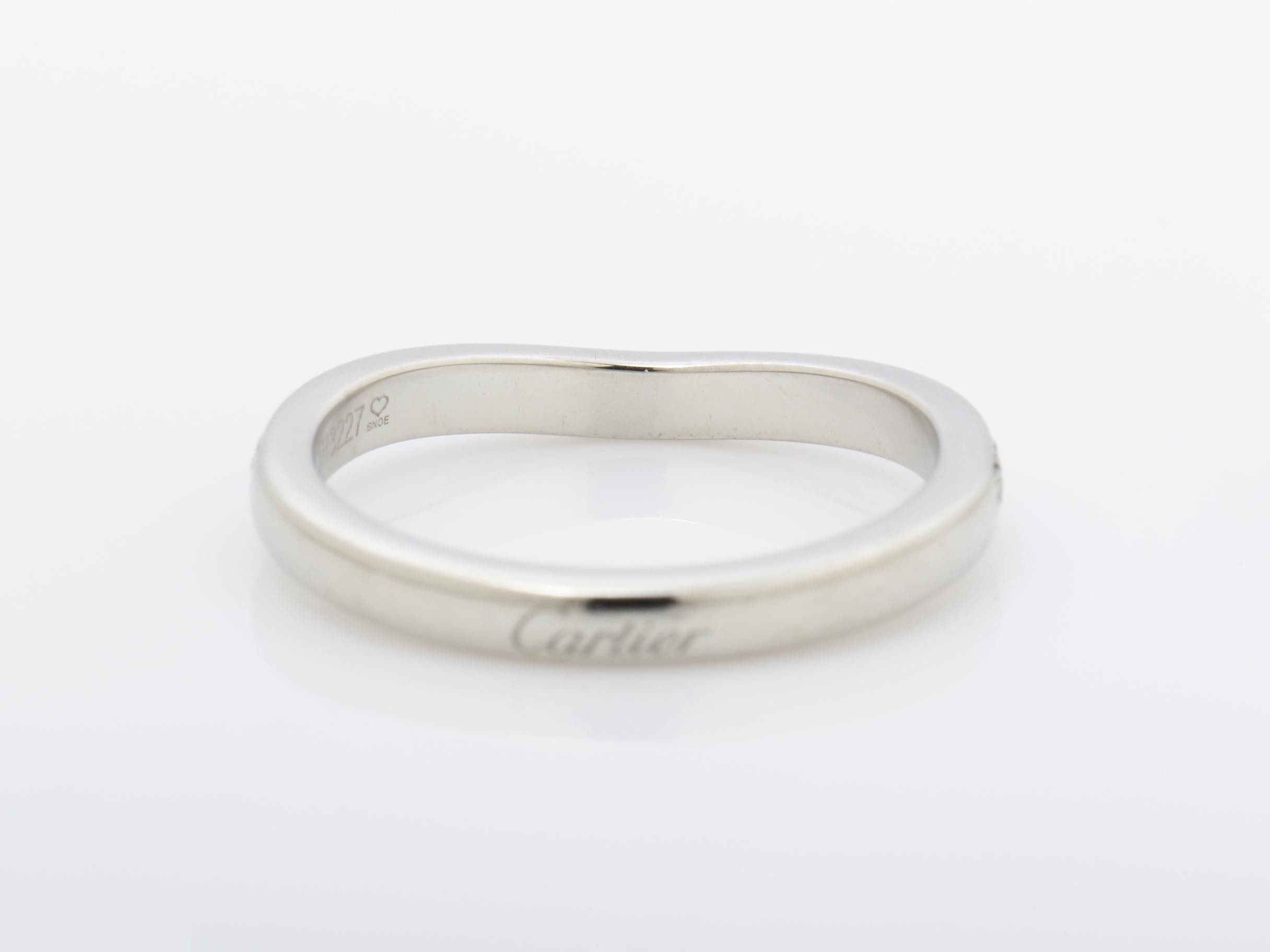 Ballerina ring, diamond, size #46, Pt950, 2.8g — view 4