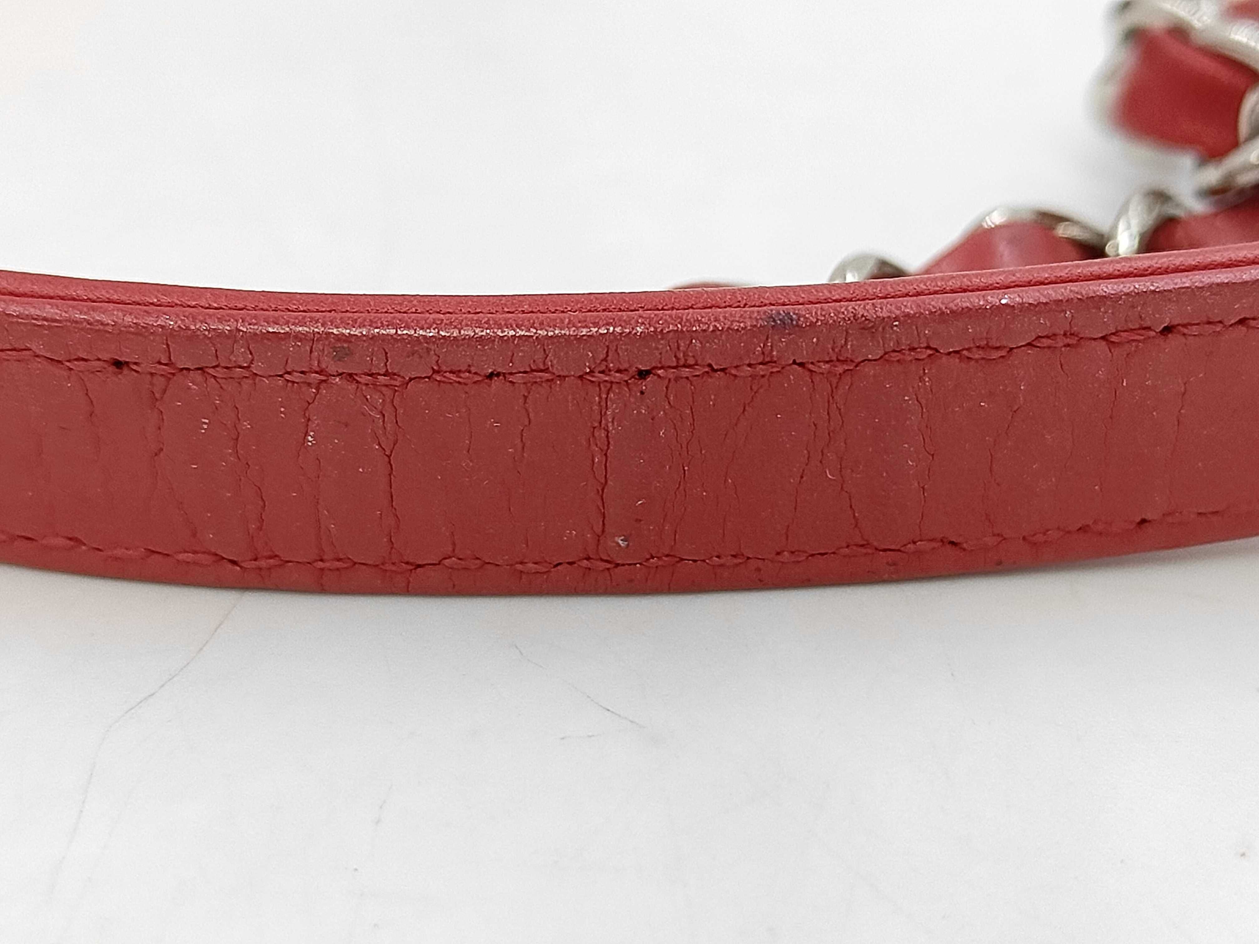 Matelassé Caviar Skin x Lambskin Chain Shoulder Bag, Red x Bordeaux, with original seal, serial number 19 series. — view 4