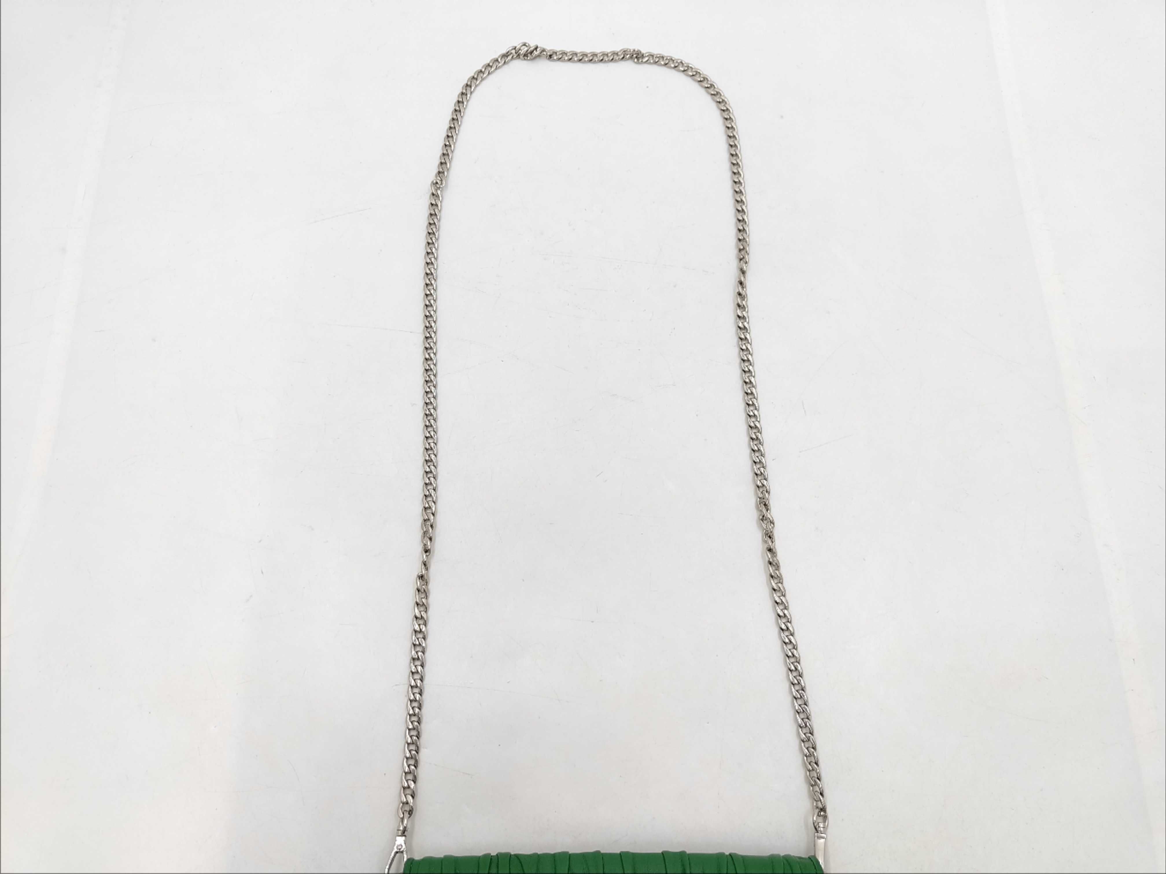 Nappa Leather Gaufre Chain Wallet Cross Bag Wallet — view 2
