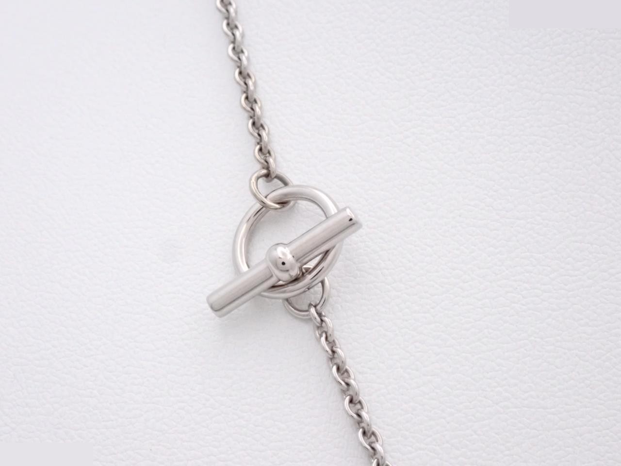 Mini Maillon PM Necklace, Silver/Black, Chain approx. 47cm — view 2
