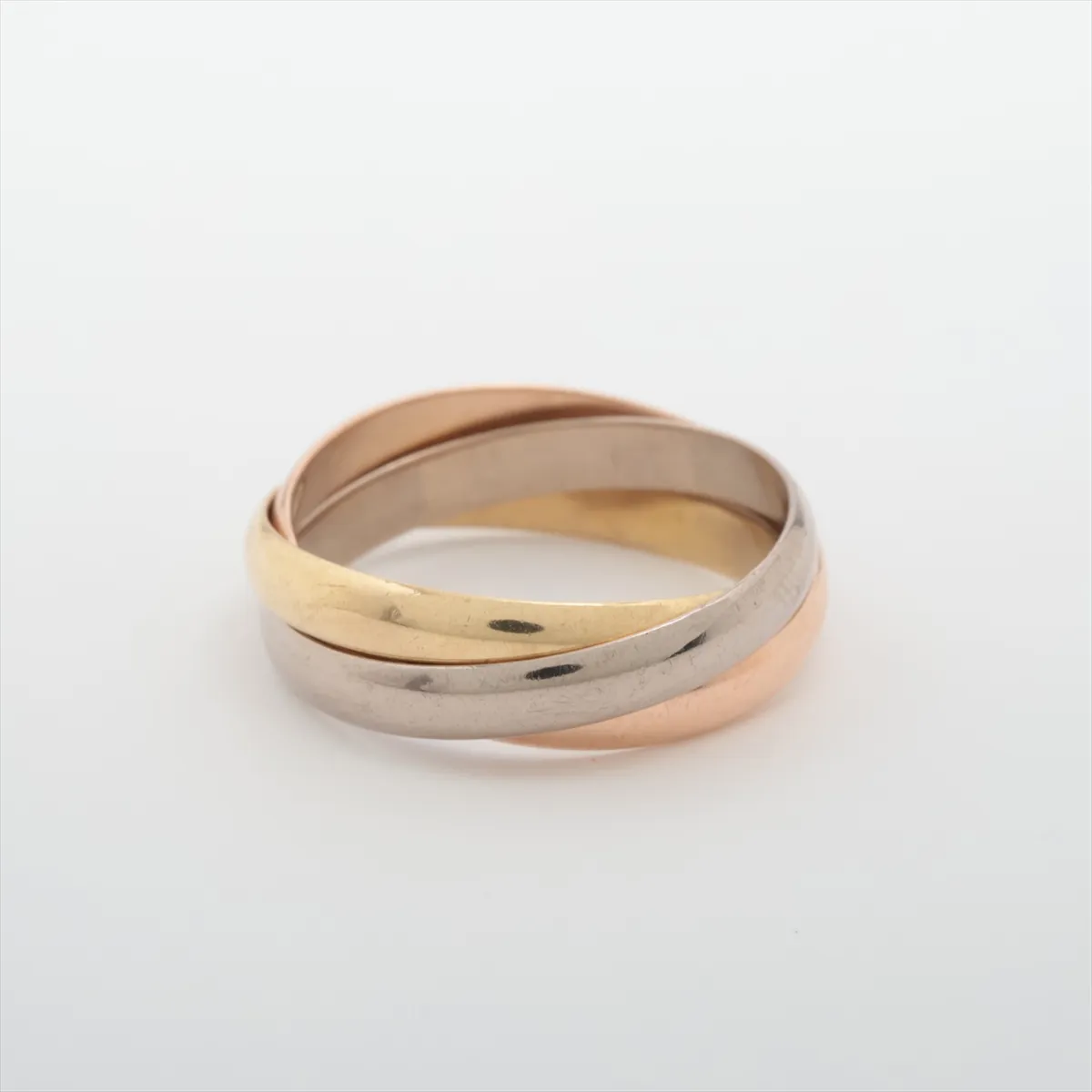 Trinity Ring 750 (Yellow Gold x Pink Gold x White Gold) 4.6g Size 51 EGL653 — view 2