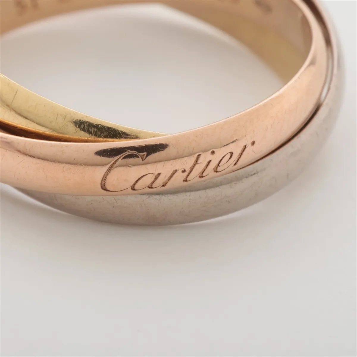 Trinity Ring 750 (Yellow Gold x Pink Gold x White Gold) 4.6g Size 51 EGL653 — view 3