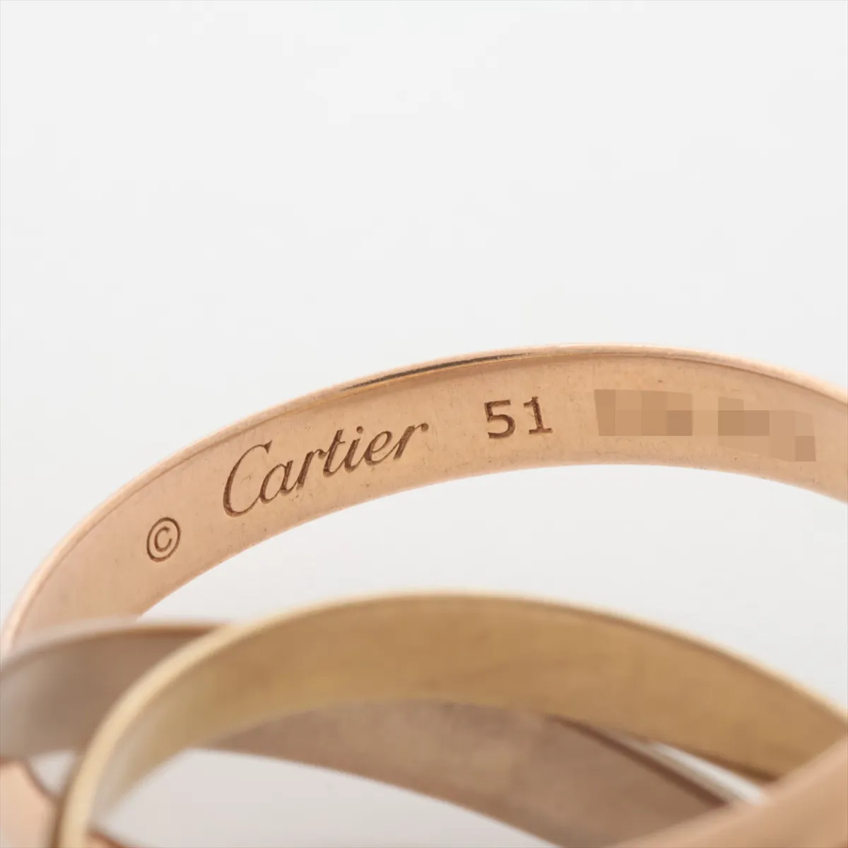 Trinity Ring 750 (Yellow Gold x Pink Gold x White Gold) 4.6g Size 51 EGL653 — view 4