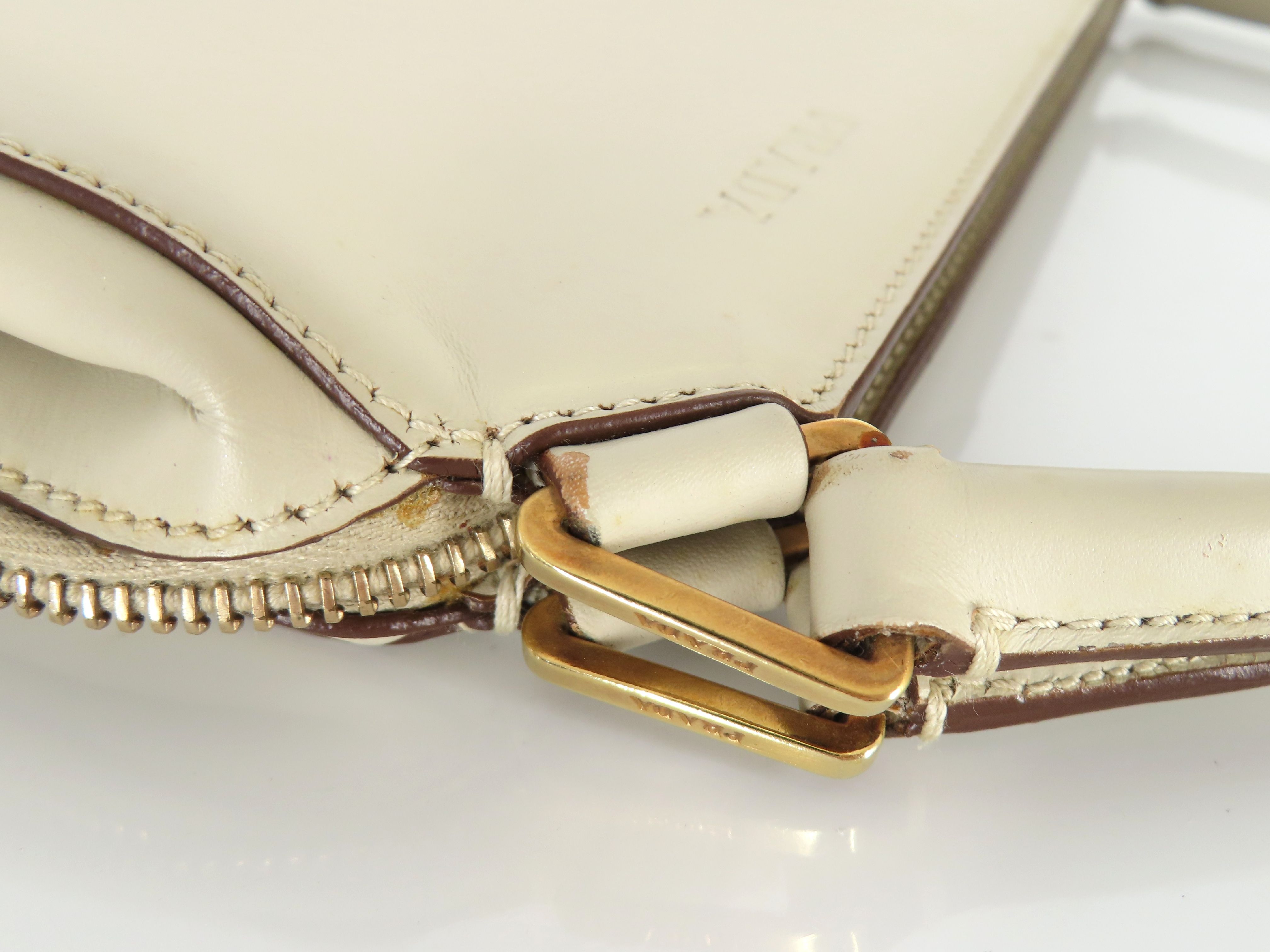 handbag, leather, beige handbag — view 5