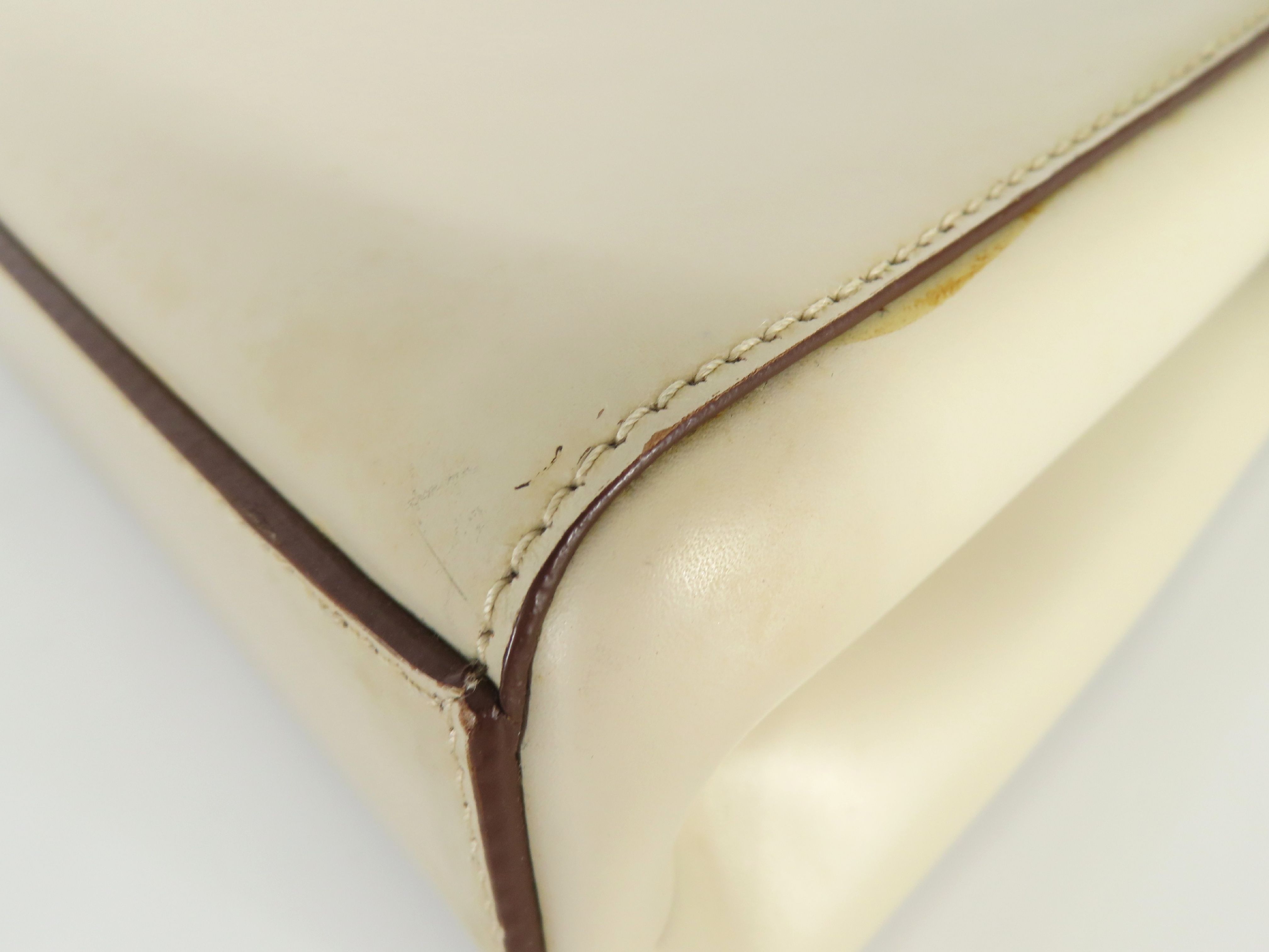 handbag, leather, beige handbag — view 6