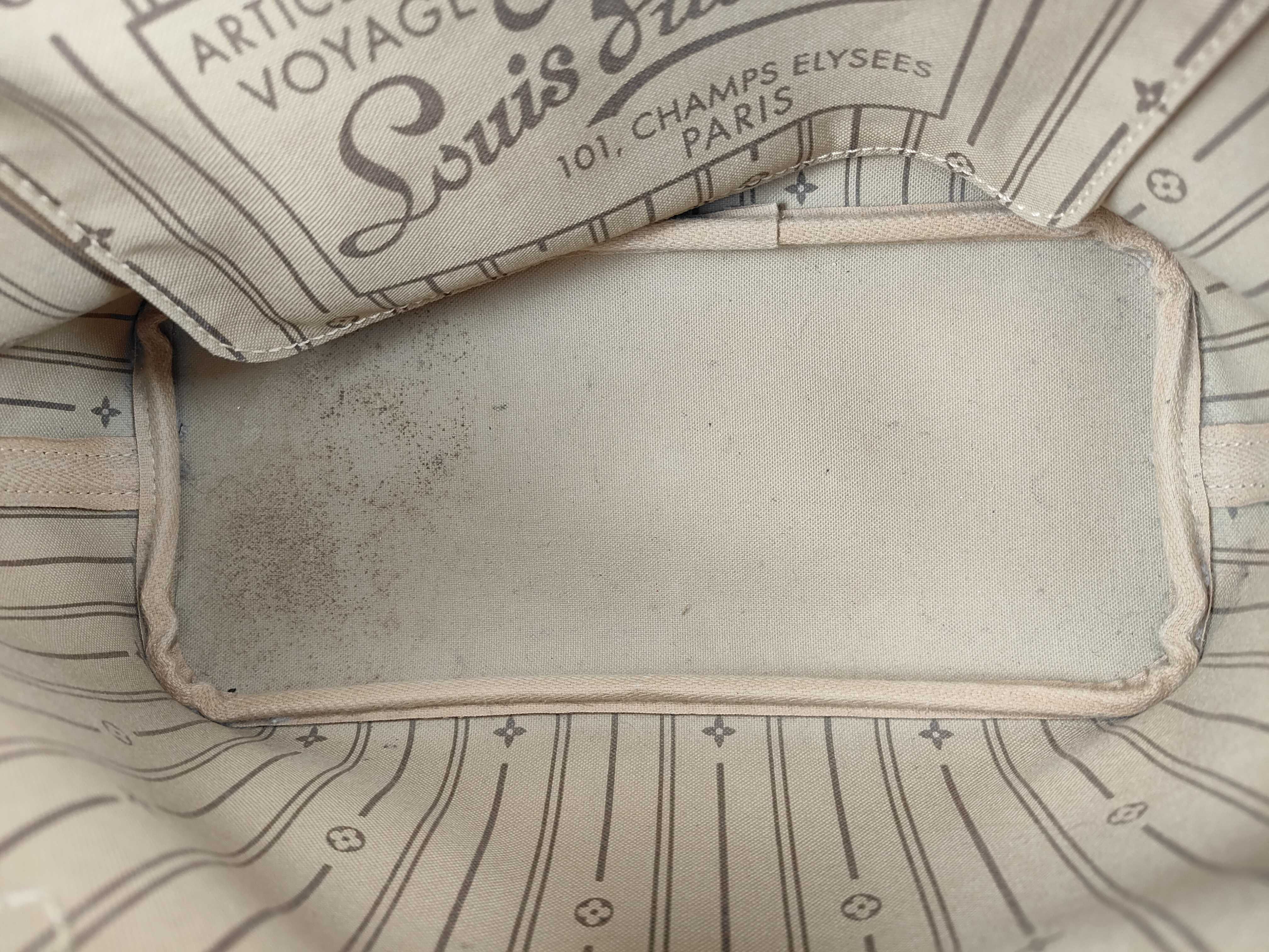 Monogram Neverfull PM (older model) Tote bag with deteriorated interior. — view 13