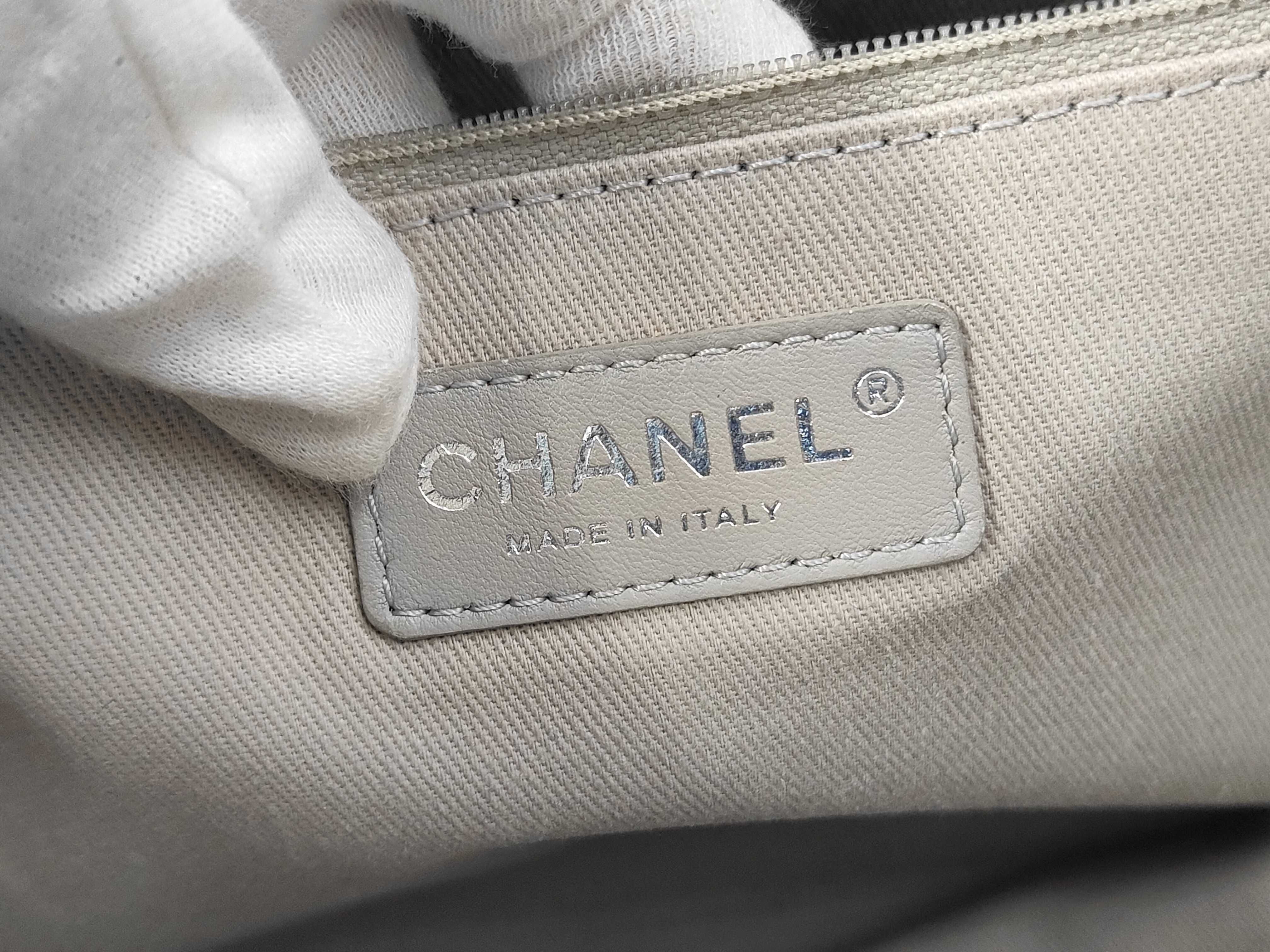 Deauville Navy Calf Leather Tote Bag — view 12