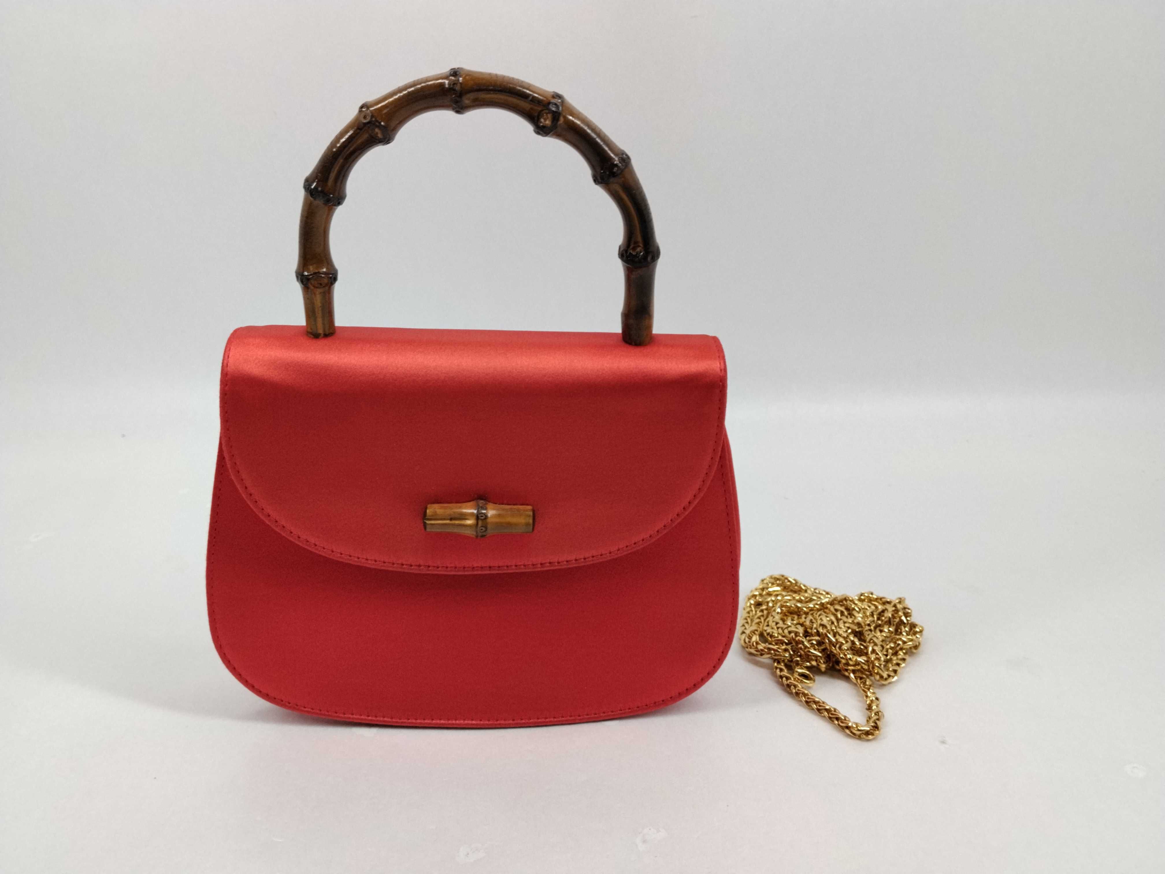 Bamboo Chain Shoulder Bag, Bamboo Handbag
