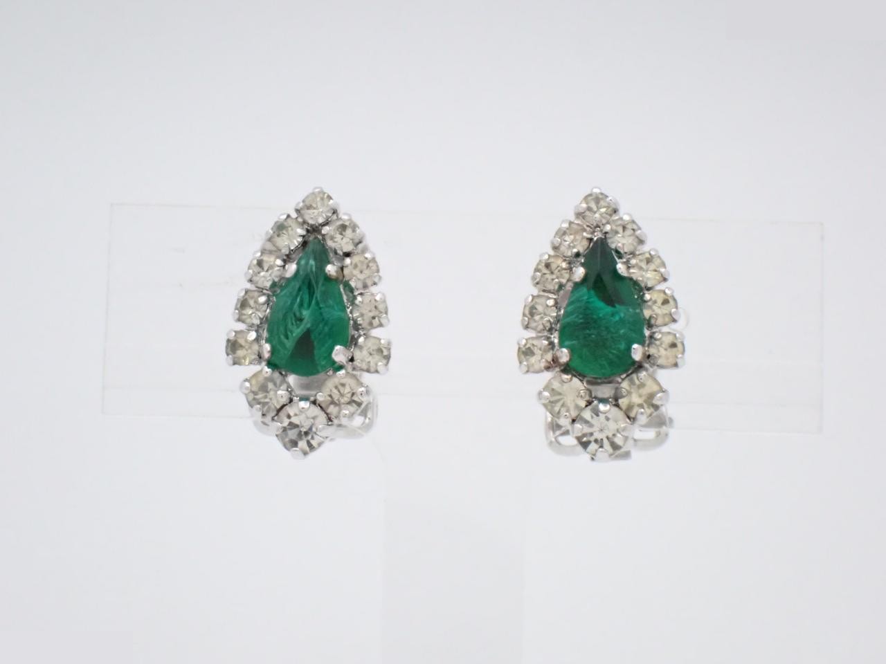 Rhinestone Precious Metal Earrings