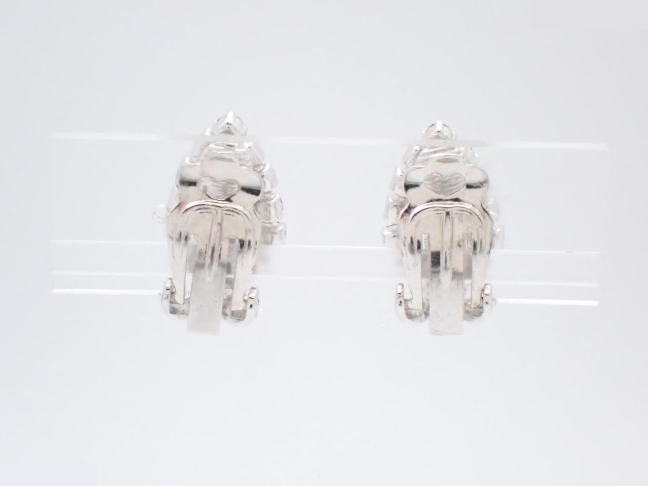 Rhinestone Precious Metal Earrings — view 2