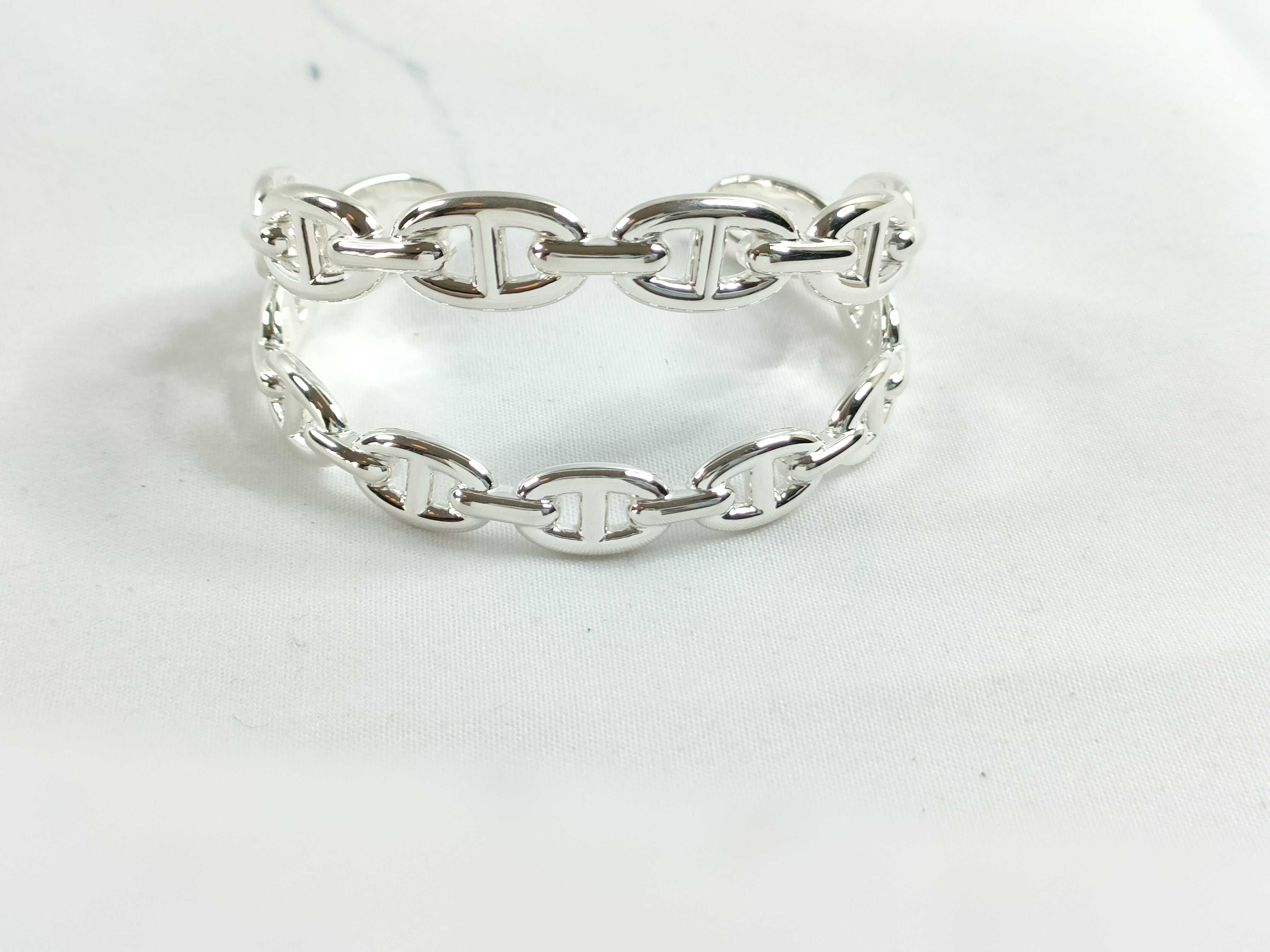 Chaine d'Ancre Enchainée Double SV925 38.3g SH Bracelet/Bangle