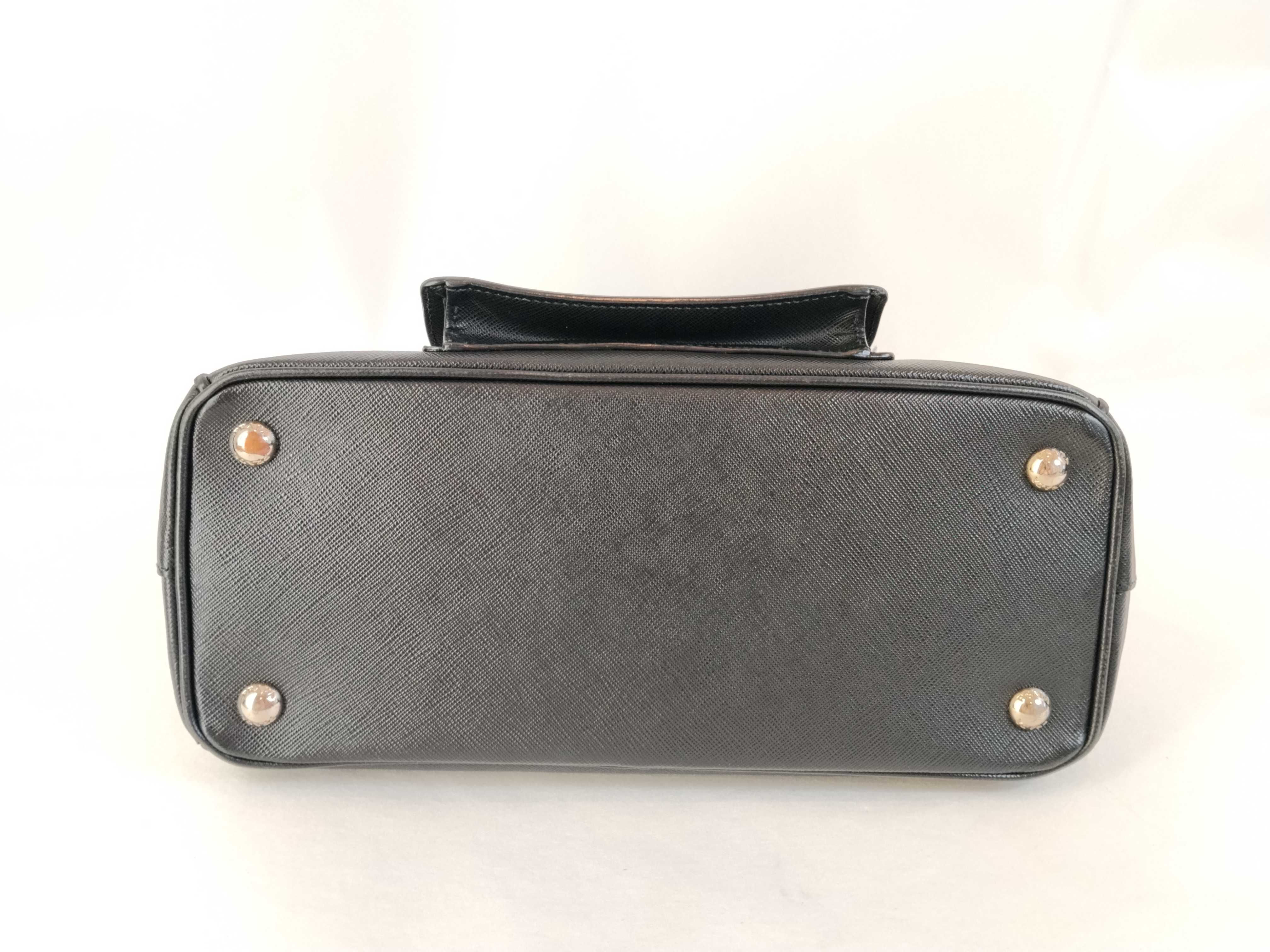 Saffiano Leather Black 2-Way Handbag — view 8