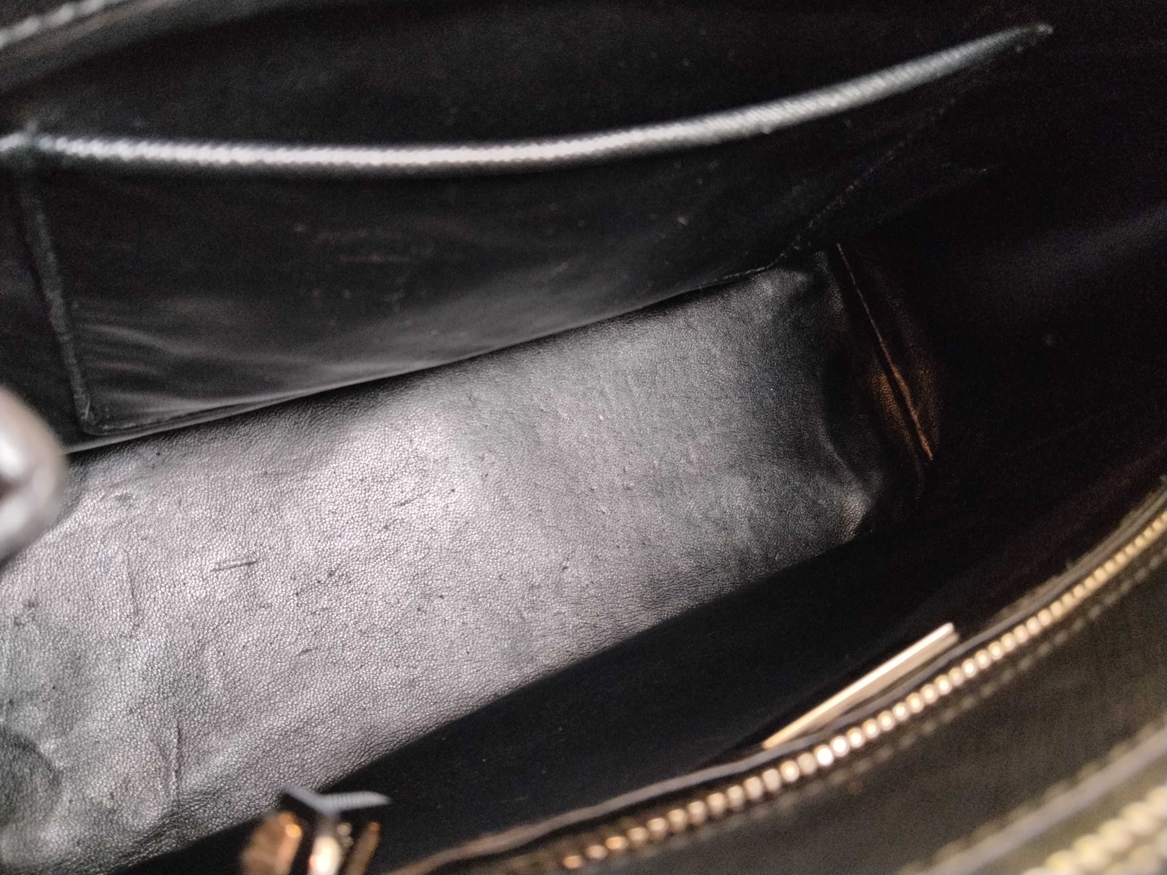 Saffiano Leather Black 2-Way Handbag — view 10
