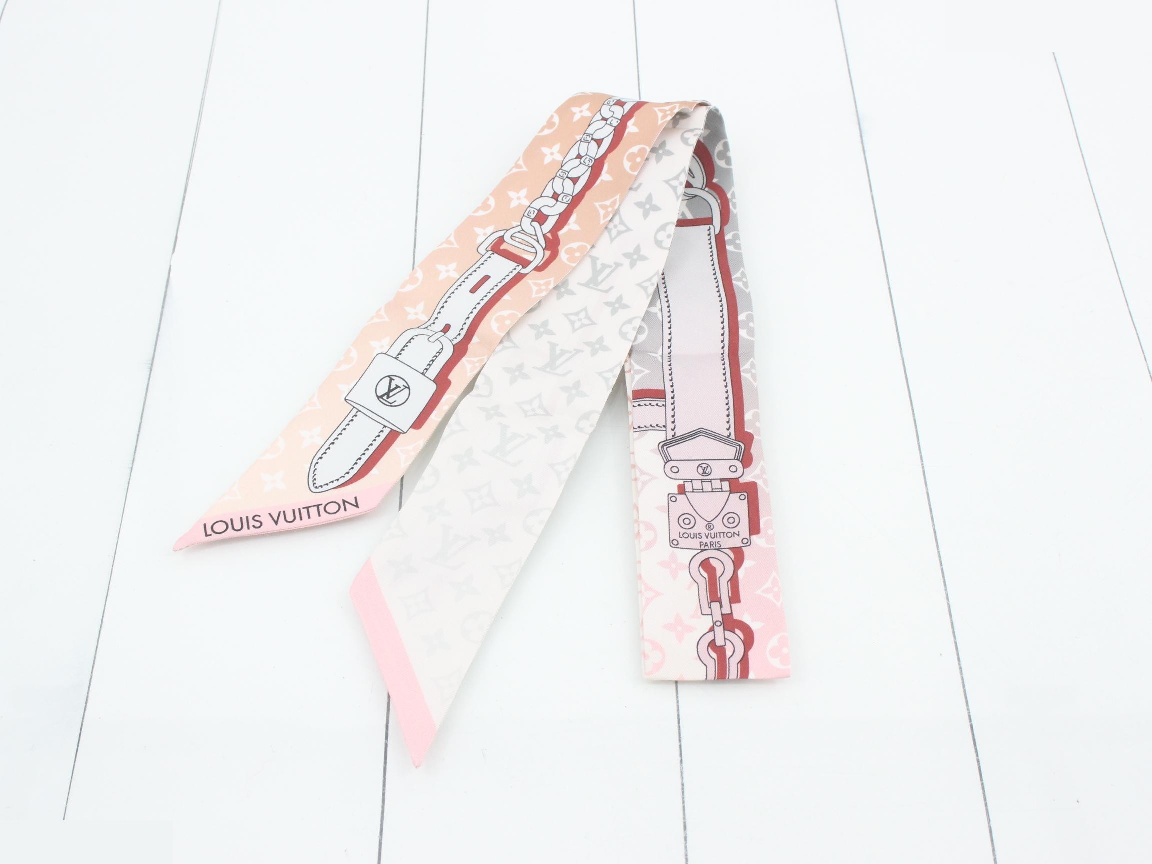 Monogram scarf twilly — view 2