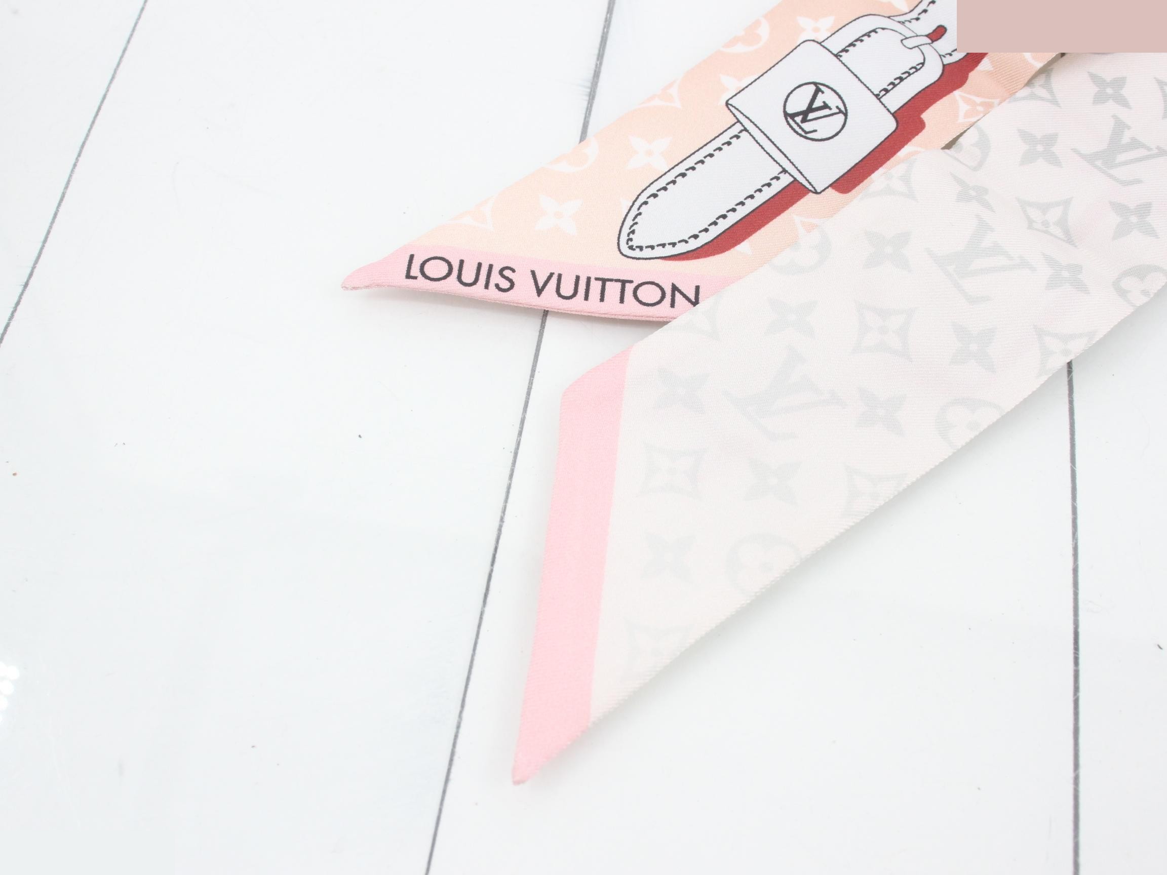 Monogram scarf twilly — view 3