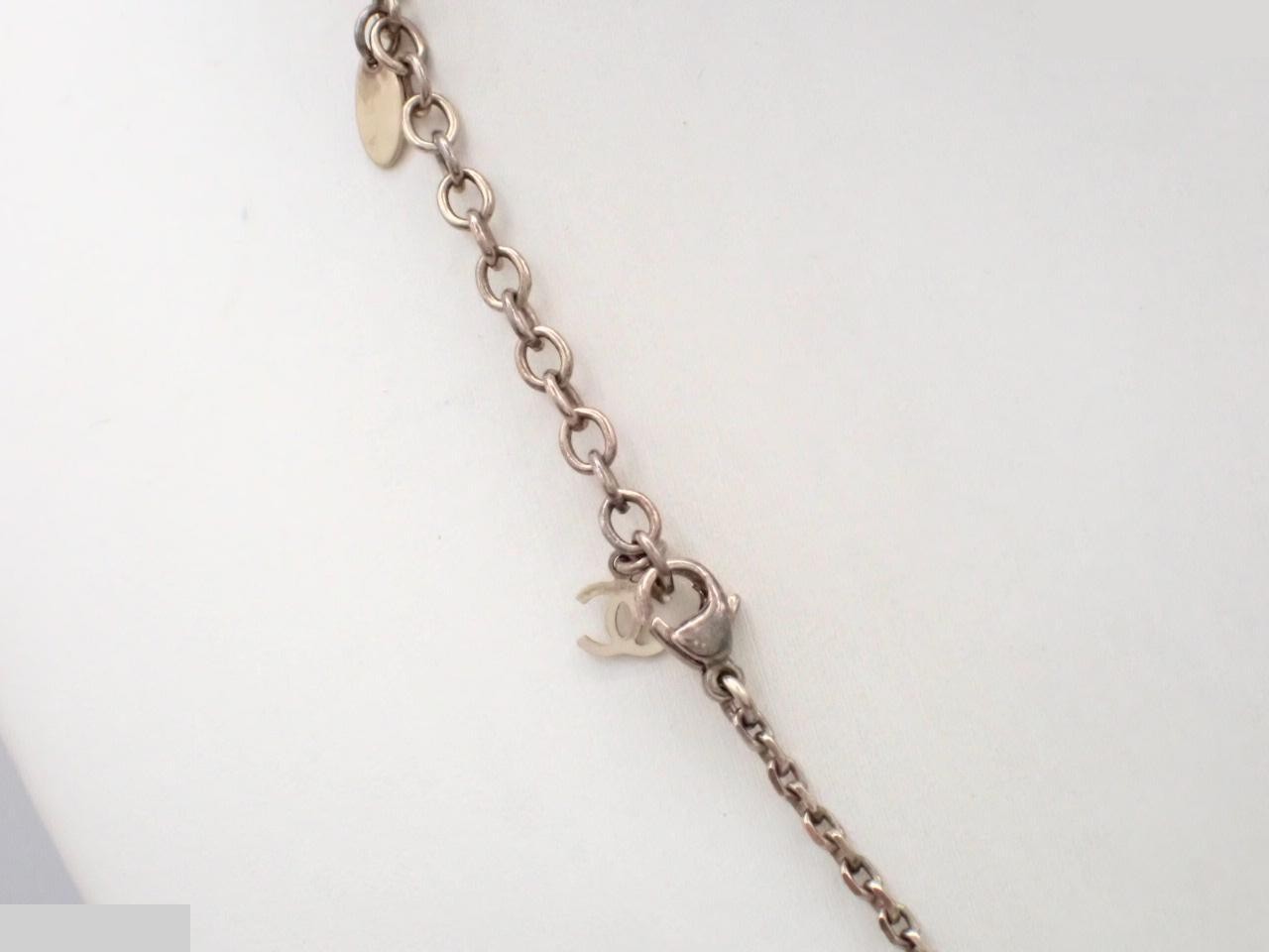 Coco Mark Camellia Heart Double-Sided Necklace (with box) — view 2