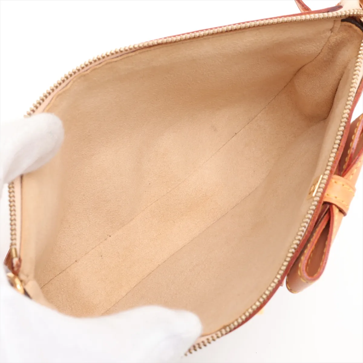 Monogram Cherry Blossom Pochette Accessoires M92006 AR0023 Brown (with alternative strap) — view 7
