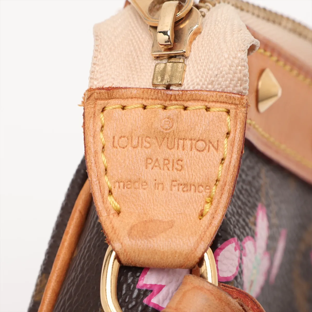 Monogram Cherry Blossom Pochette Accessoires M92006 AR0023 Brown (with alternative strap) — view 8