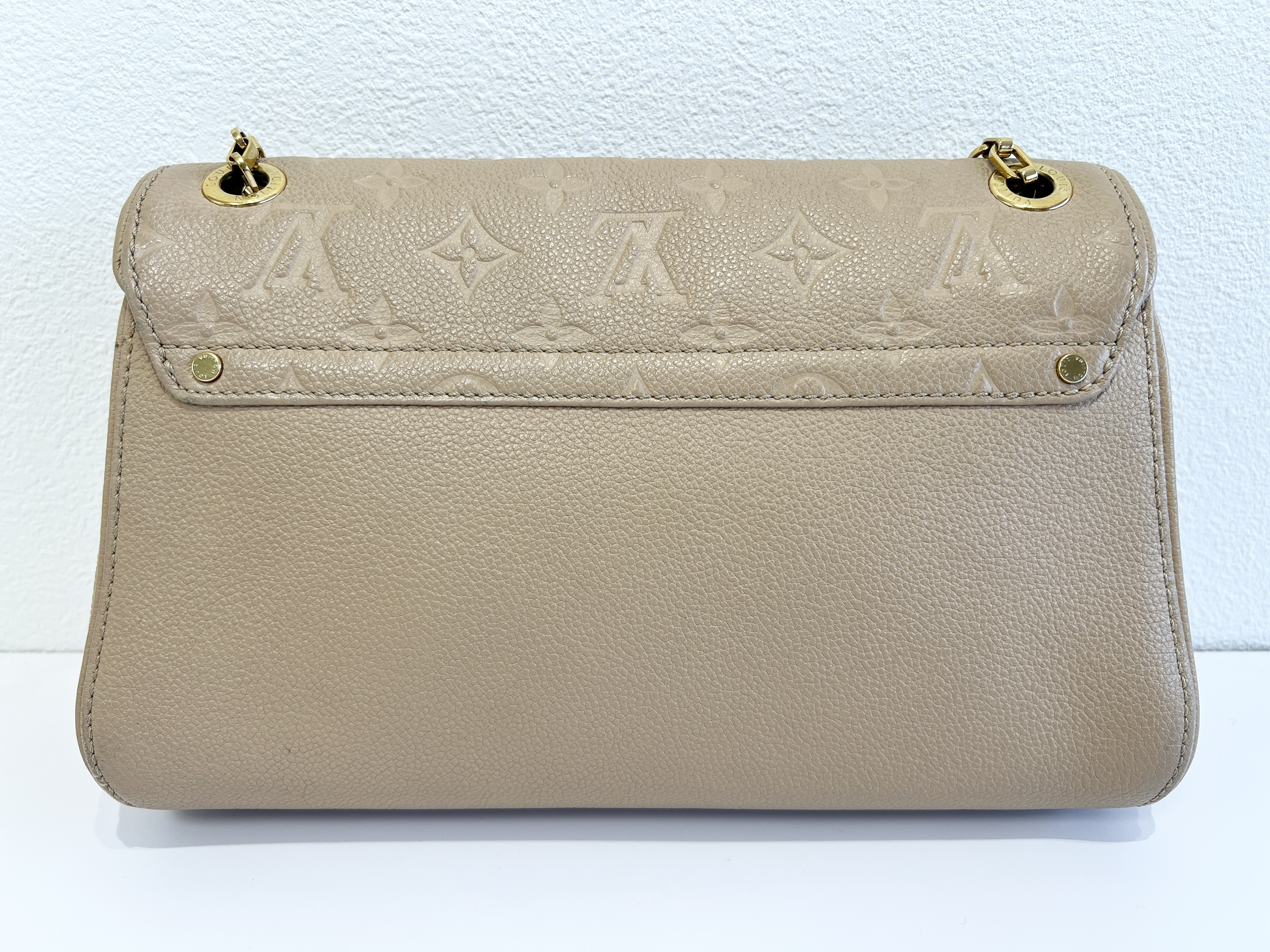 Monogram Empreinte Saint Germain PM Embossed Clochette Leather Chain Shoulder Bag — view 2