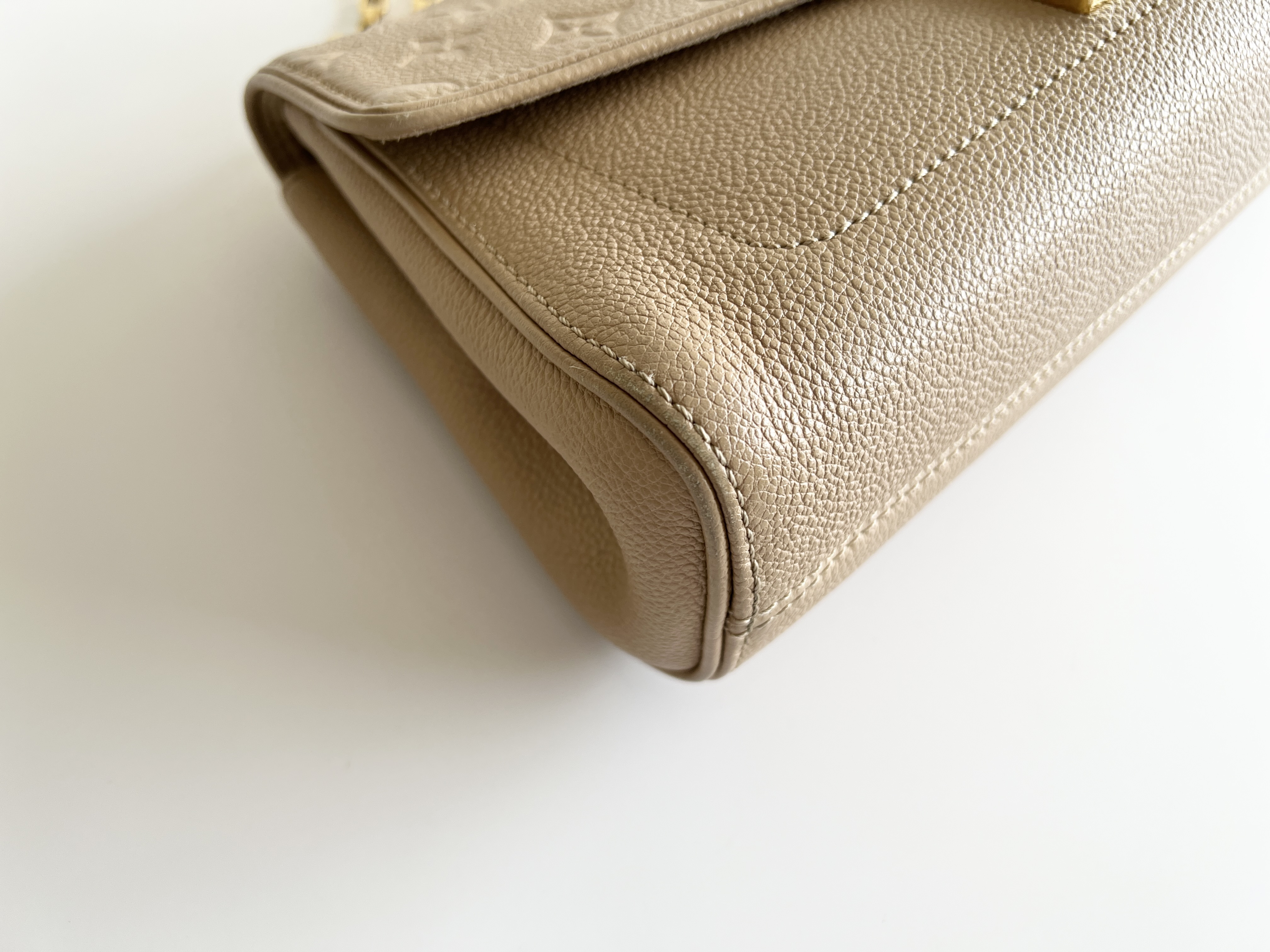 Monogram Empreinte Saint Germain PM Embossed Clochette Leather Chain Shoulder Bag — view 11