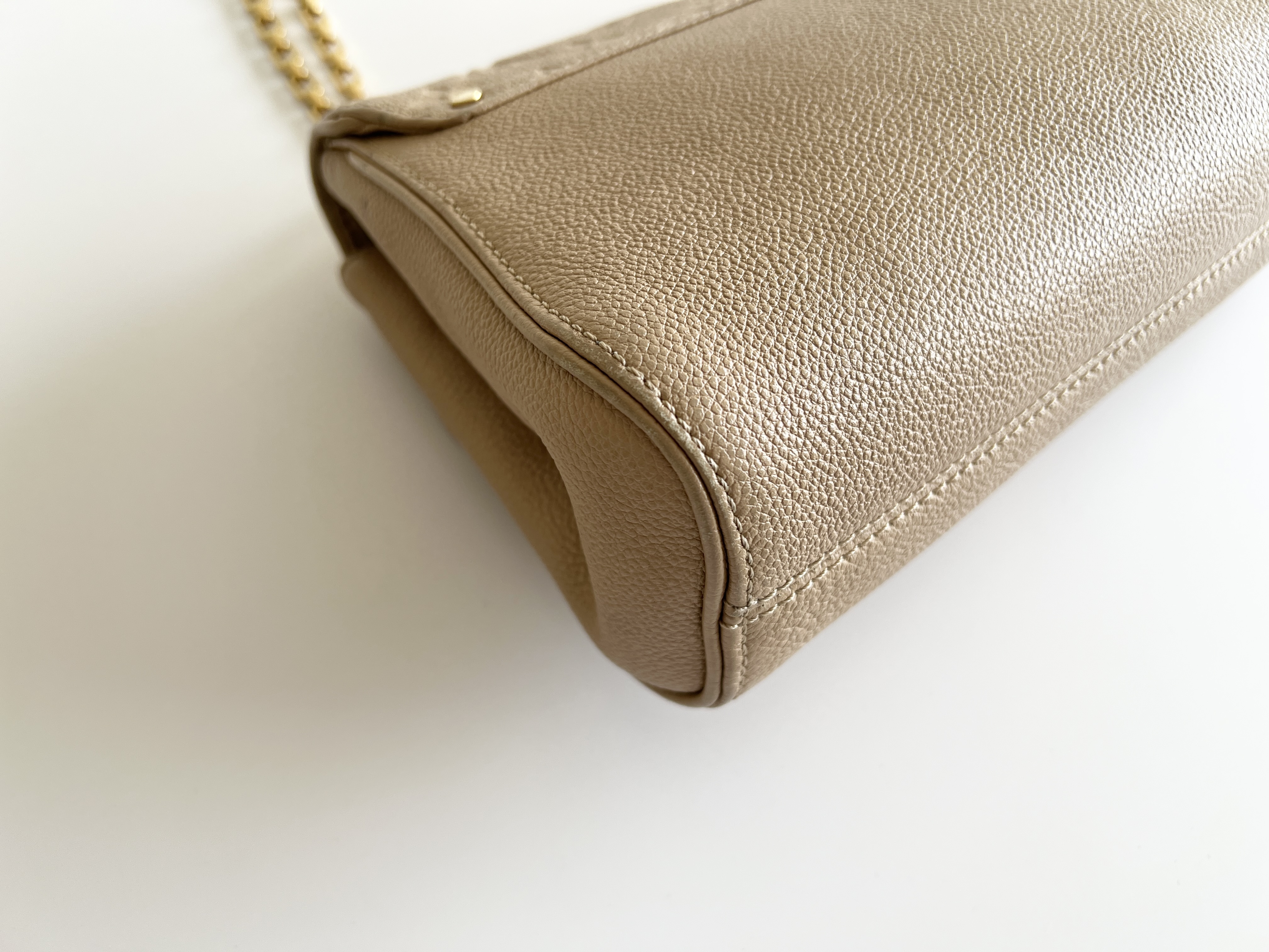 Monogram Empreinte Saint Germain PM Embossed Clochette Leather Chain Shoulder Bag — view 13