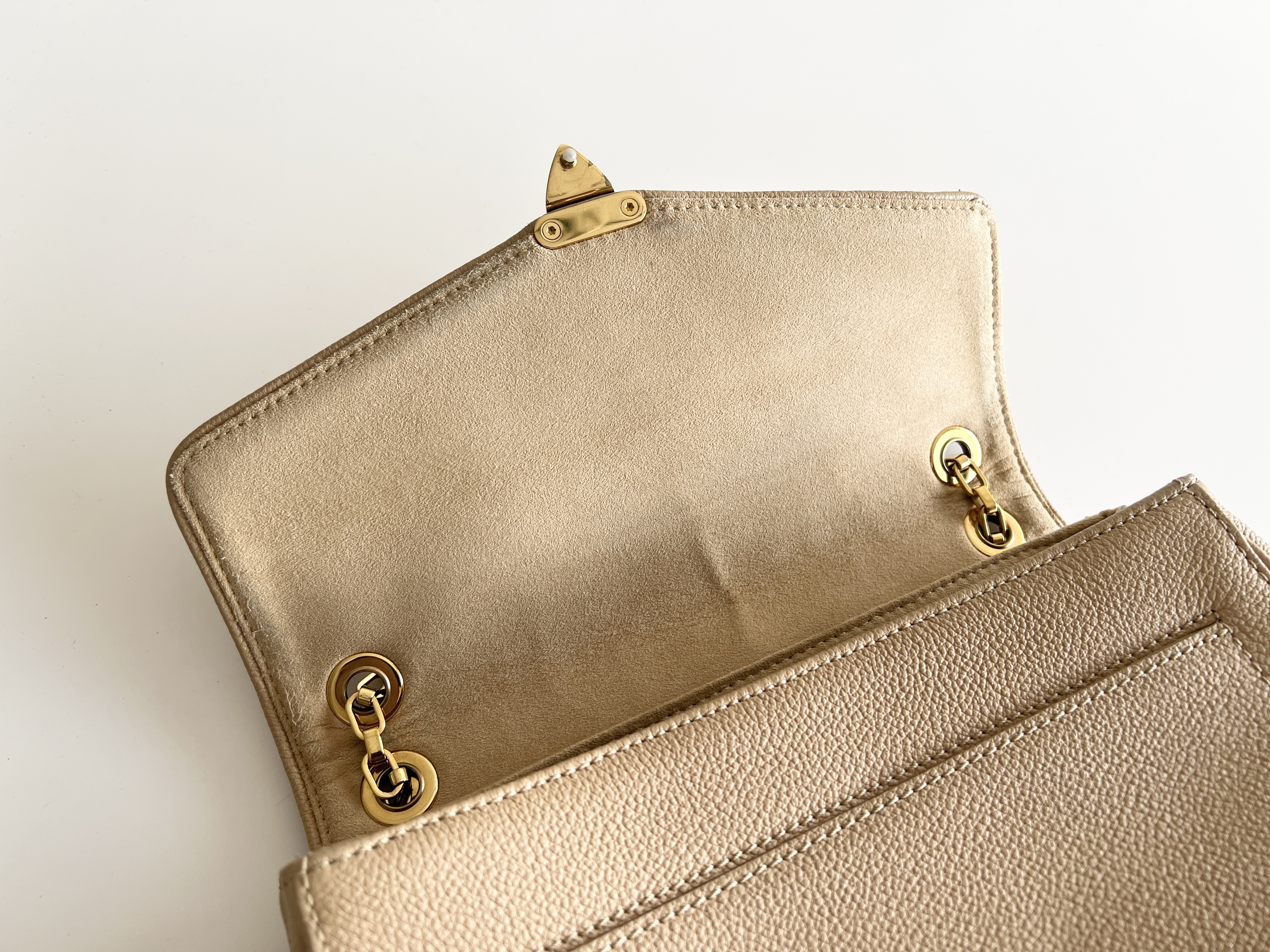 Monogram Empreinte Saint Germain PM Embossed Clochette Leather Chain Shoulder Bag — view 5