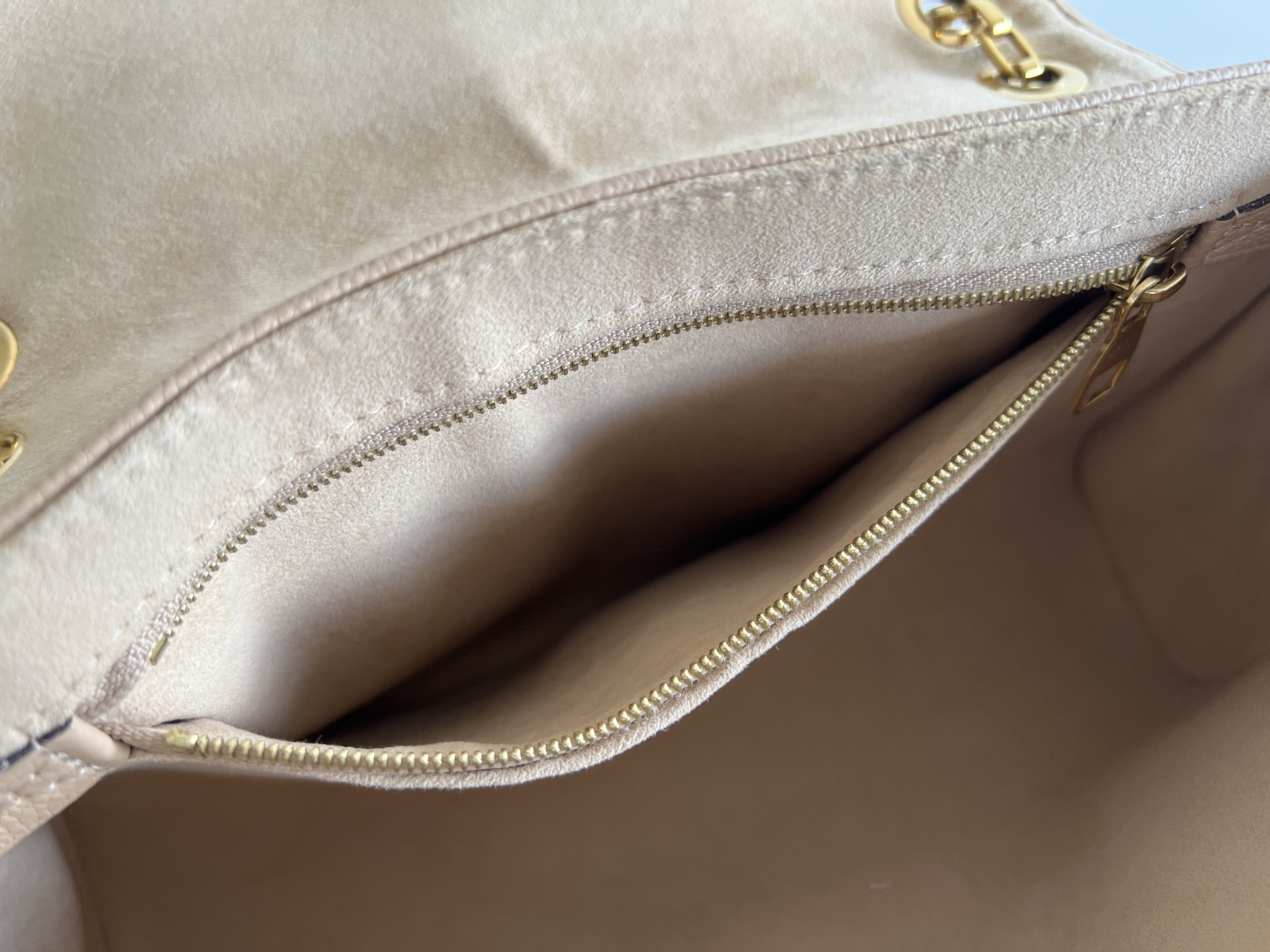 Monogram Empreinte Saint Germain PM Embossed Clochette Leather Chain Shoulder Bag — view 8