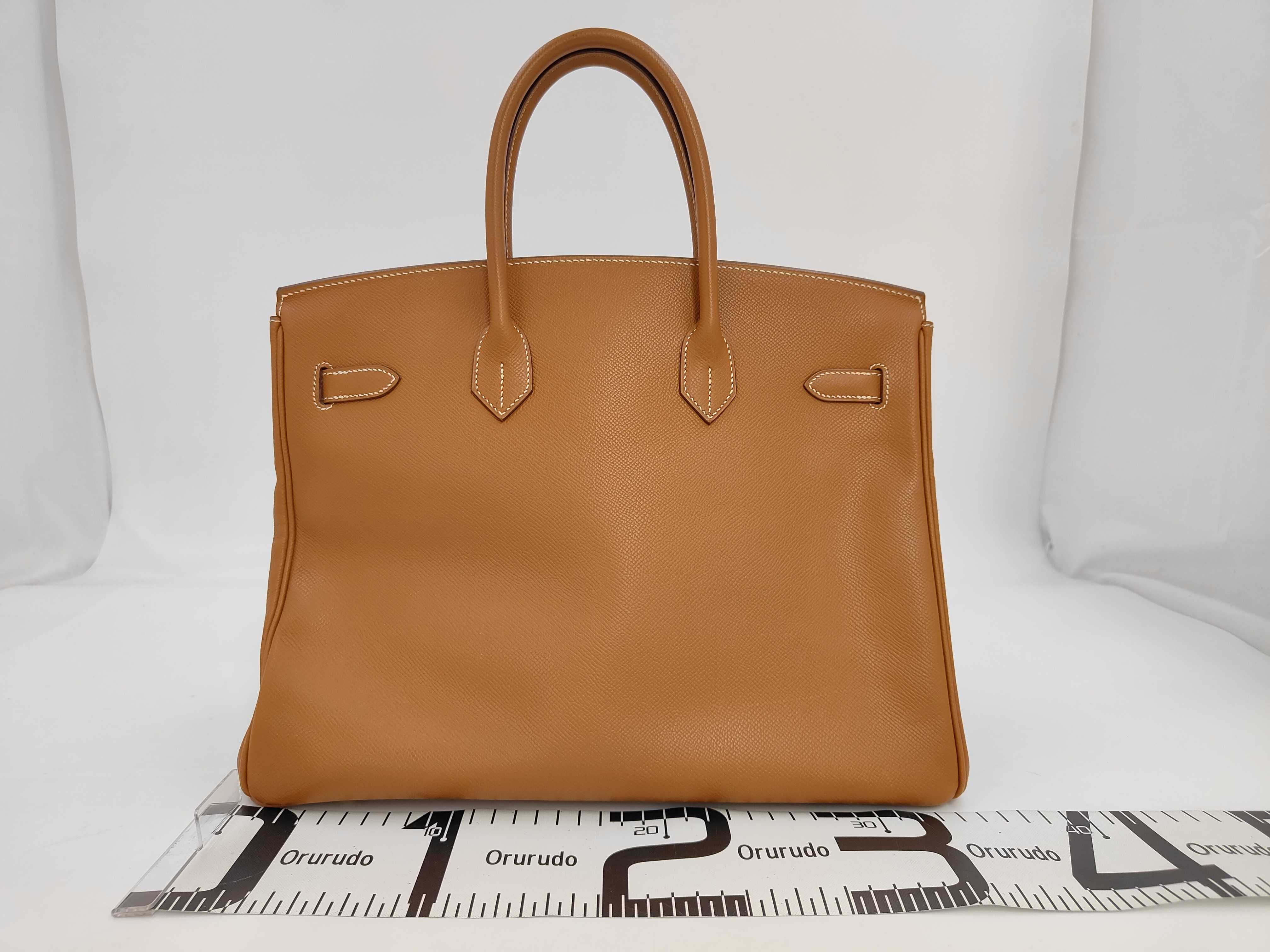 Birkin 35 Epsom Gold J Stamp GP Hardware Handbag — view 2