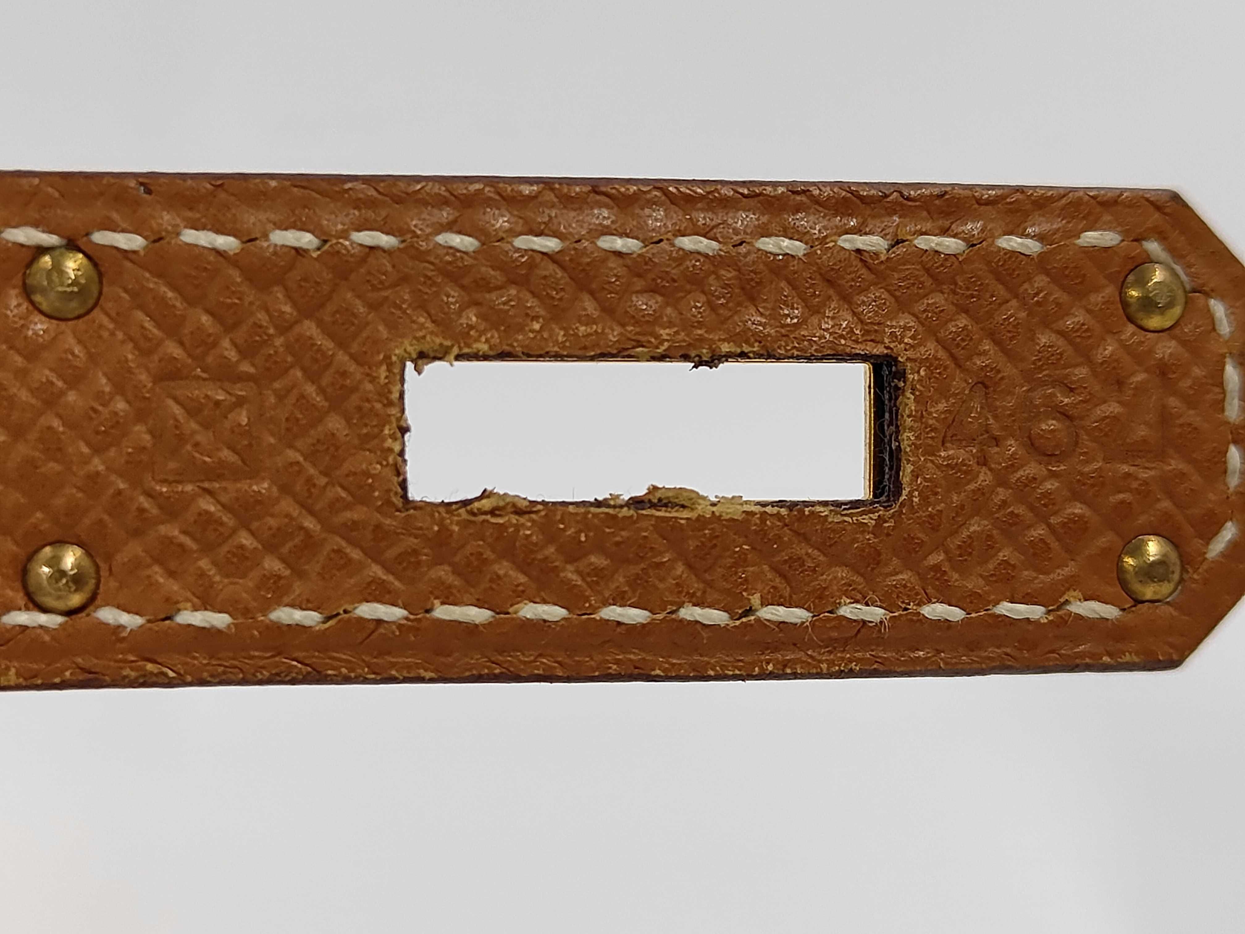 Birkin 35 Epsom Gold J Stamp GP Hardware Handbag — view 12