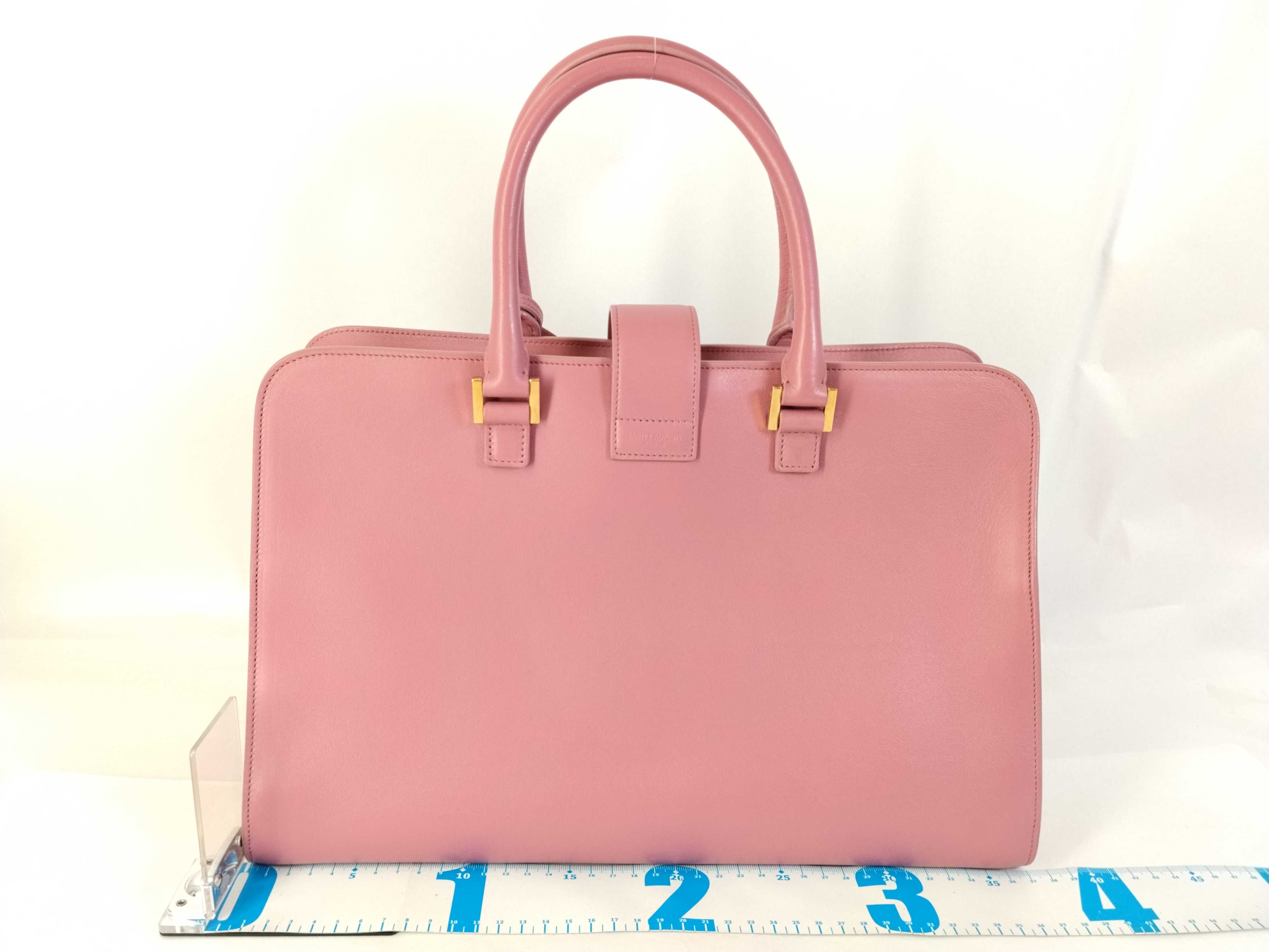 PH- Monogram Cabas Tote Bag Pink Leather 36cm Handbag — view 2