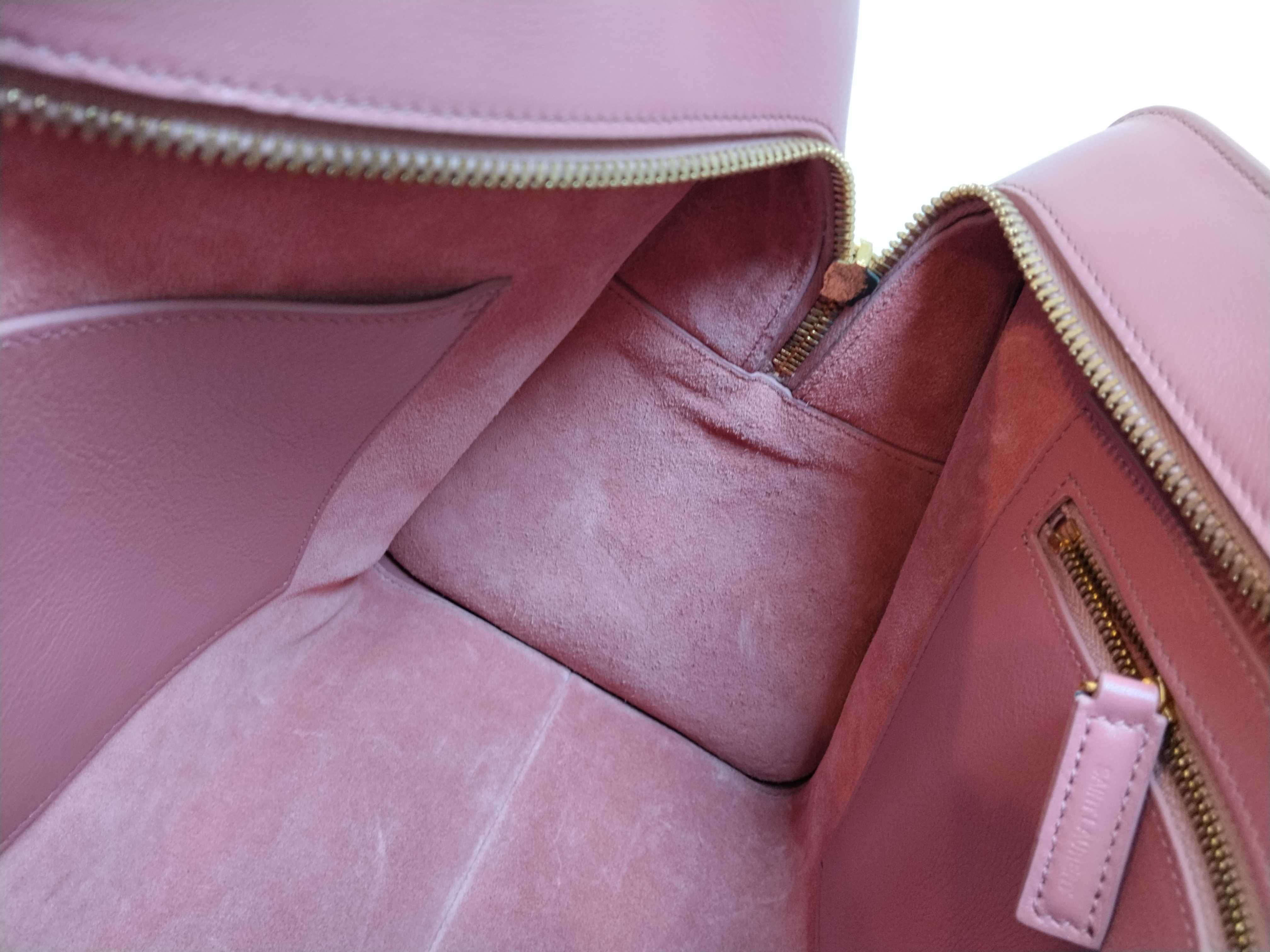 PH- Monogram Cabas Tote Bag Pink Leather 36cm Handbag — view 11