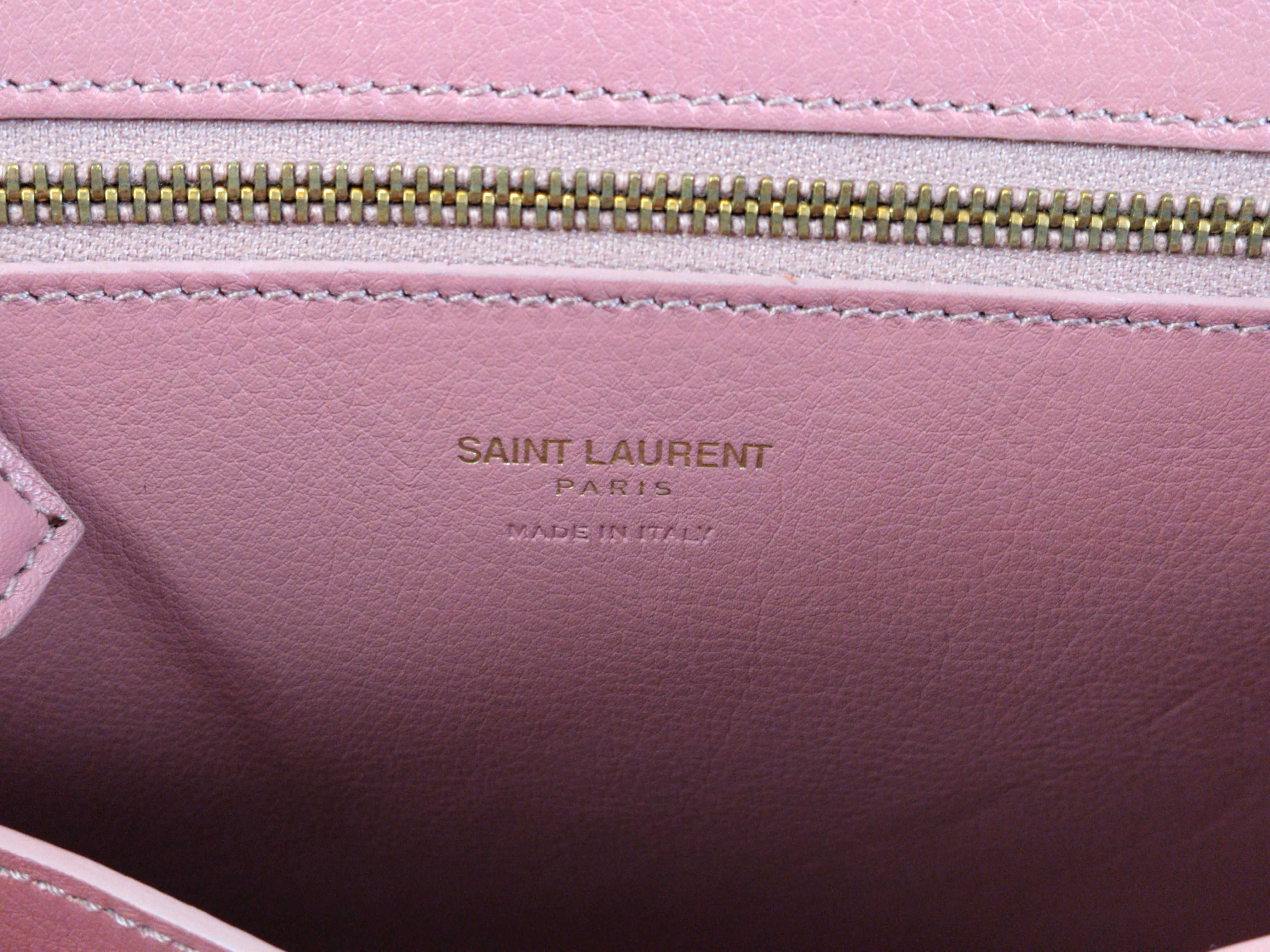 PH- Monogram Cabas Tote Bag Pink Leather 36cm Handbag — view 12