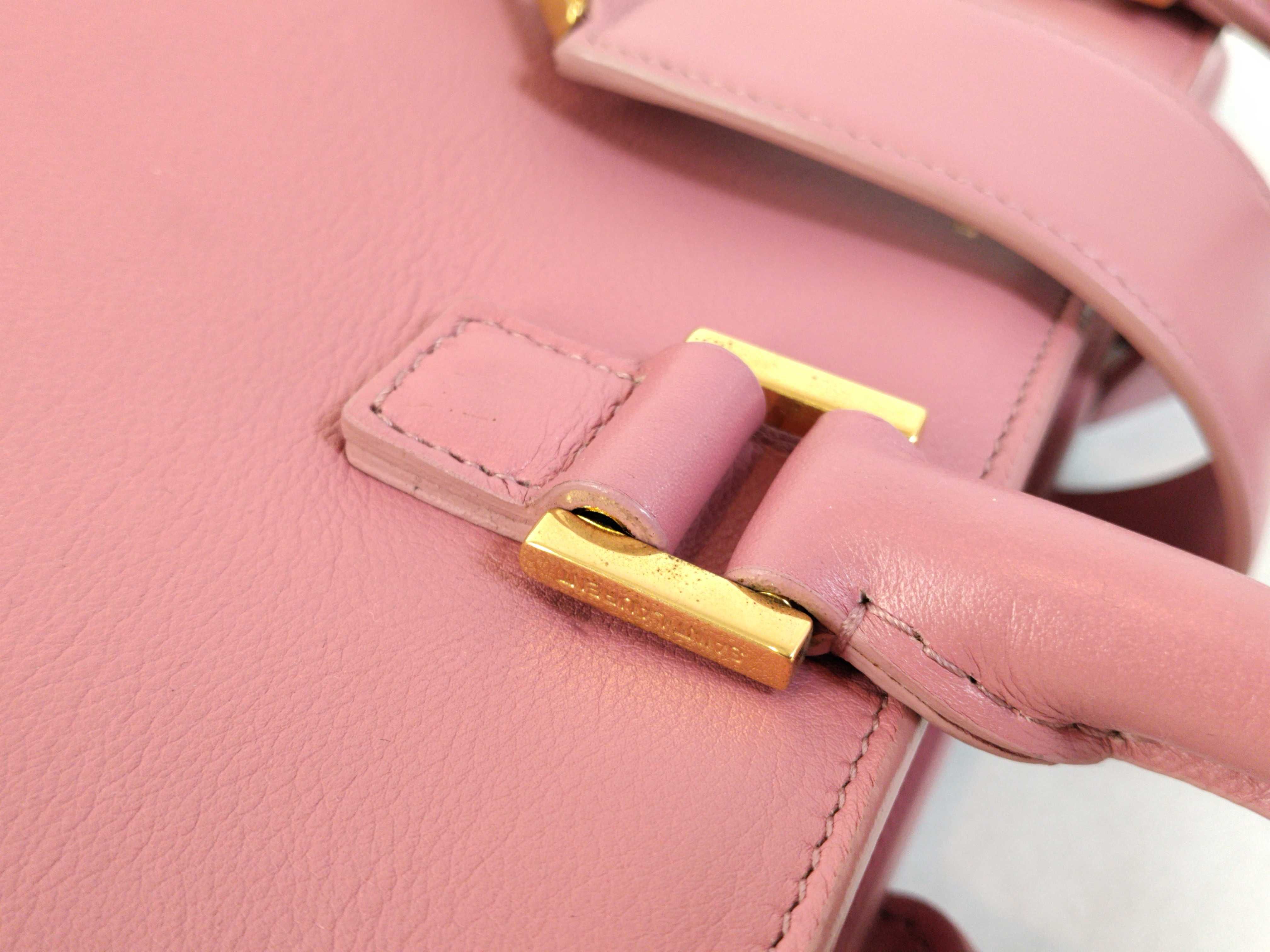 PH- Monogram Cabas Tote Bag Pink Leather 36cm Handbag — view 6