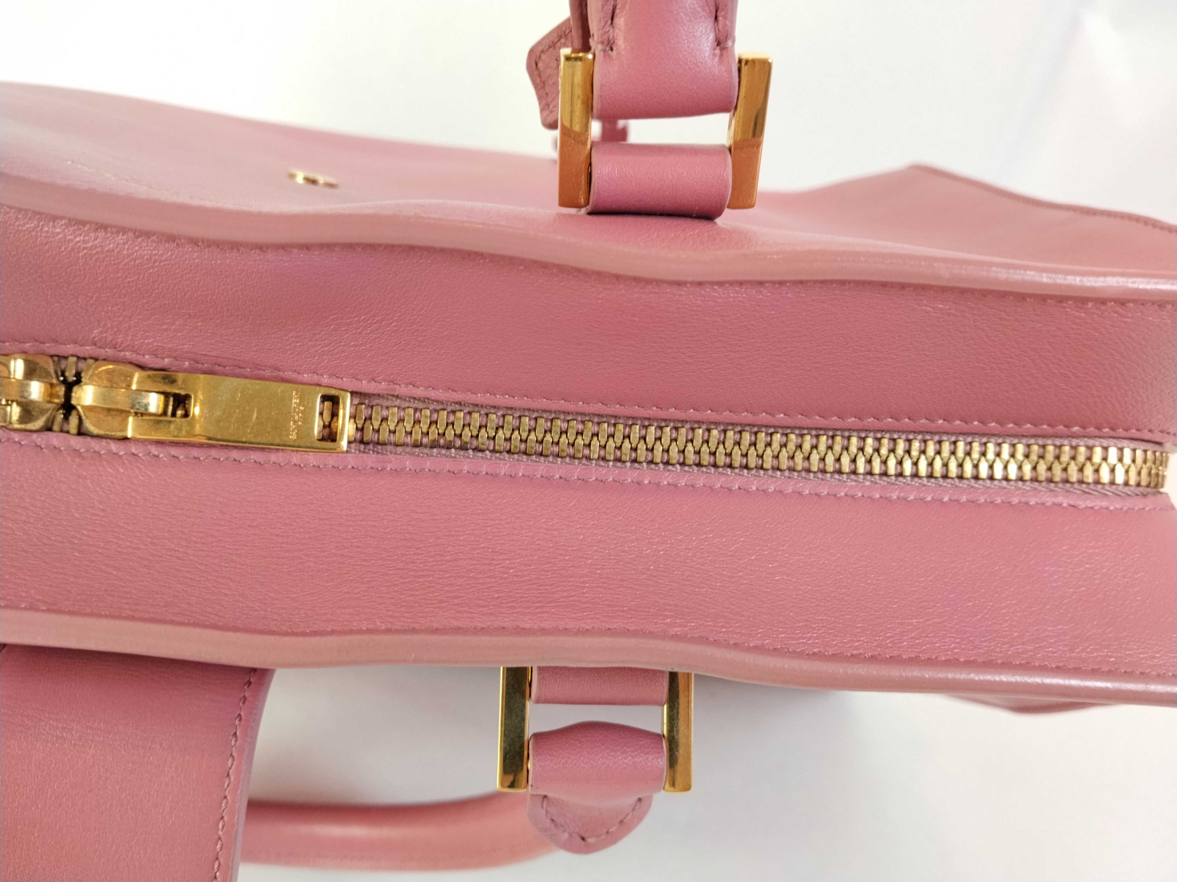 PH- Monogram Cabas Tote Bag Pink Leather 36cm Handbag — view 9