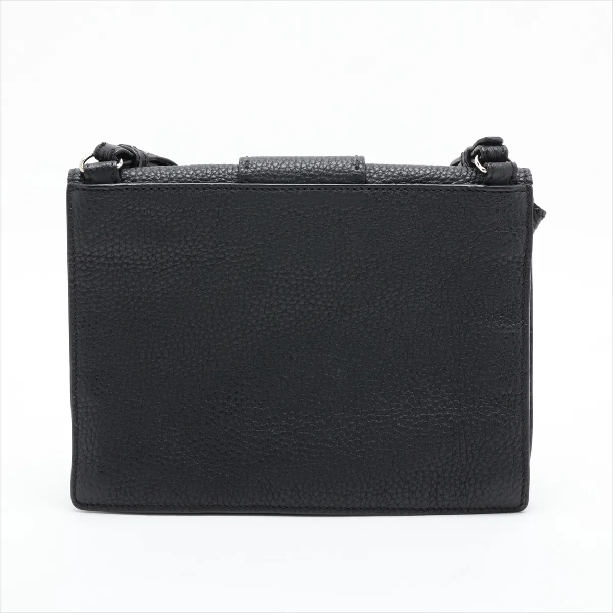 Selleria Bucket 7VA524 Leather Shoulder Bag, Black — view 2