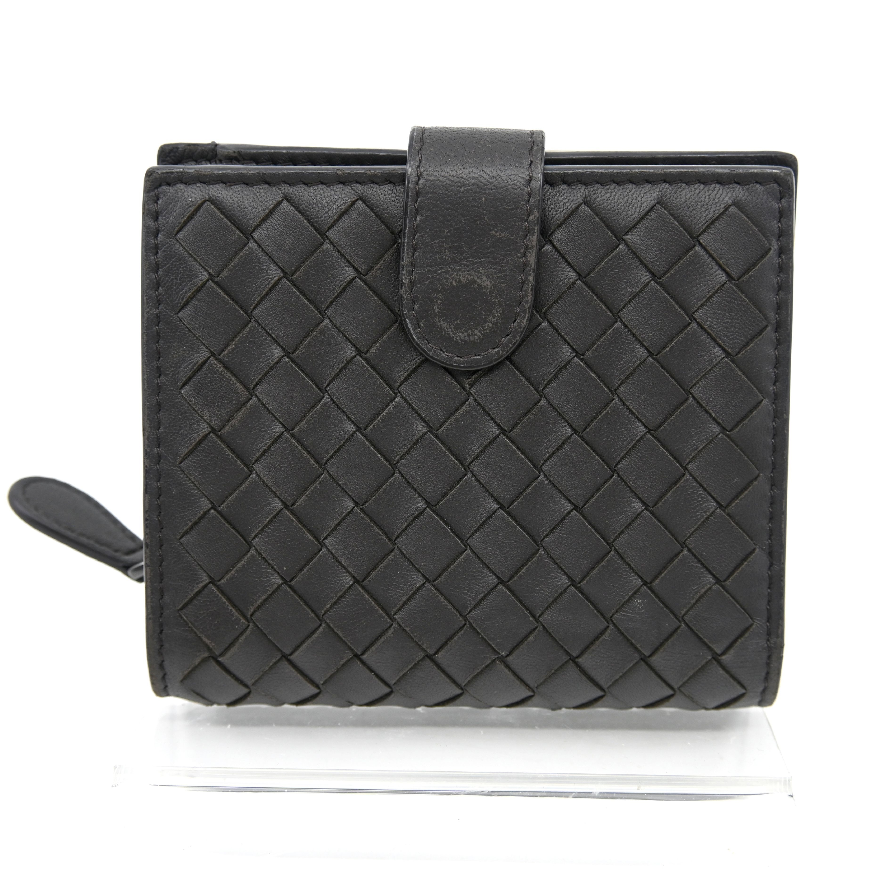 Intrecciato Leather Brown Wallet