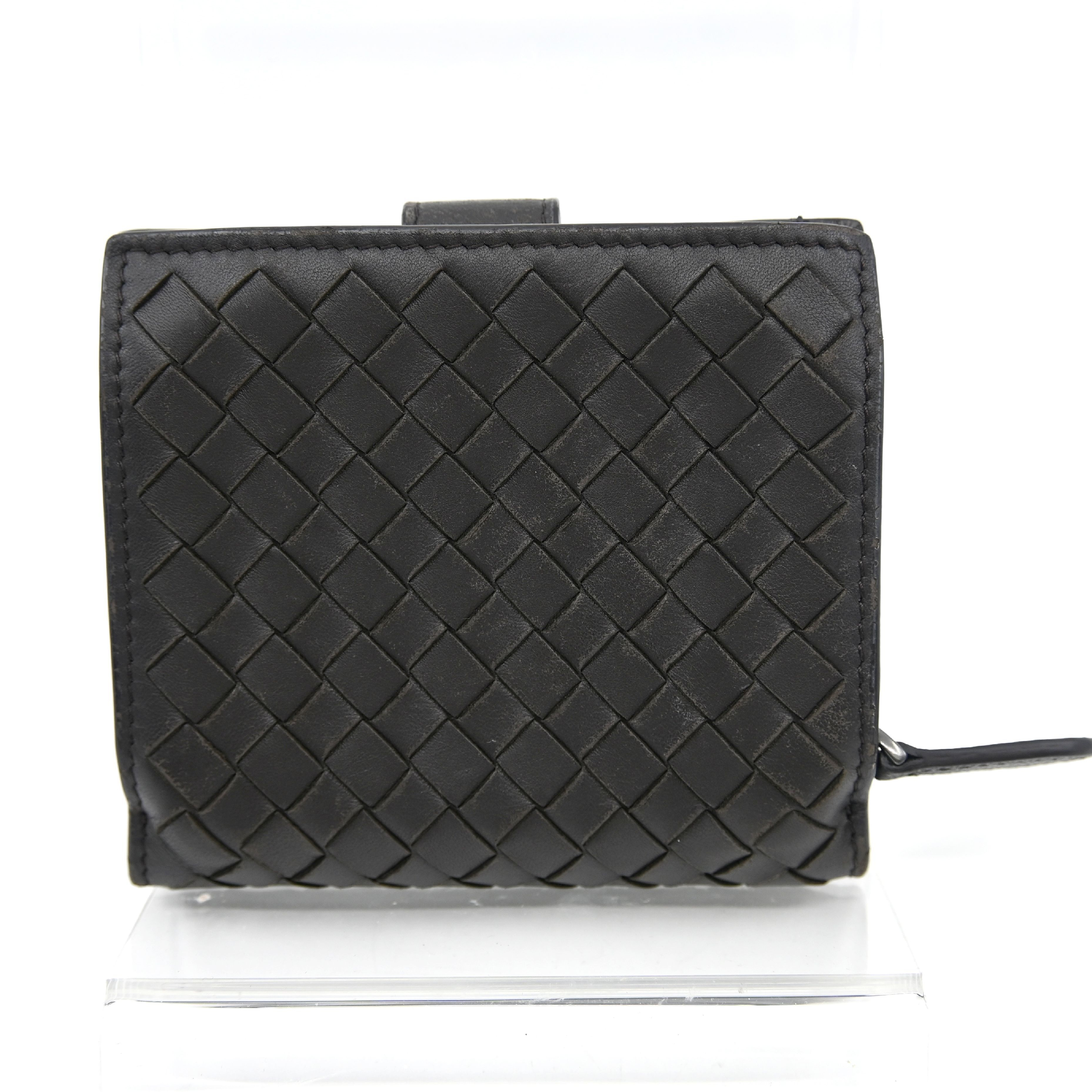 Intrecciato Leather Brown Wallet — view 2