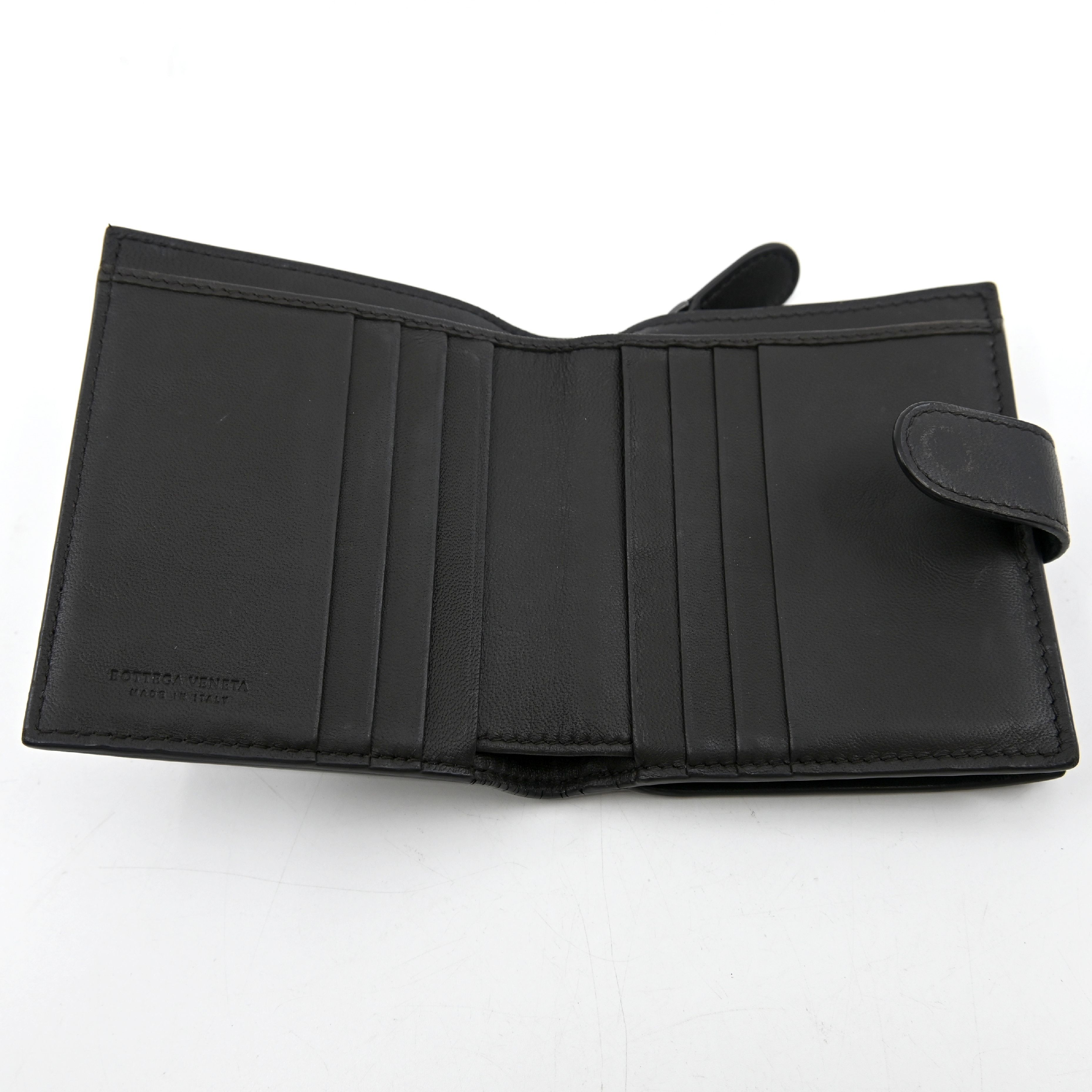 Intrecciato Leather Brown Wallet — view 5
