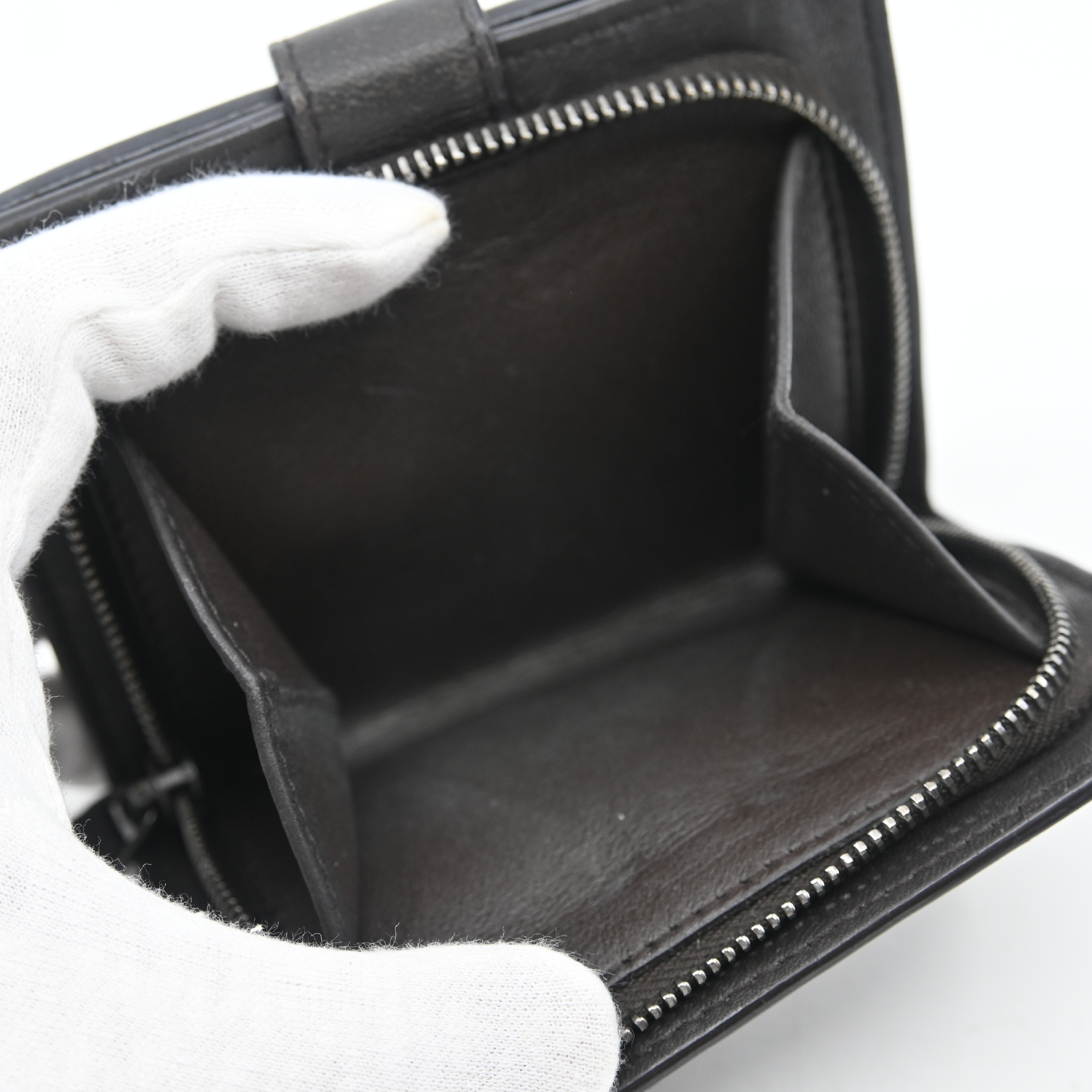 Intrecciato Leather Brown Wallet — view 7