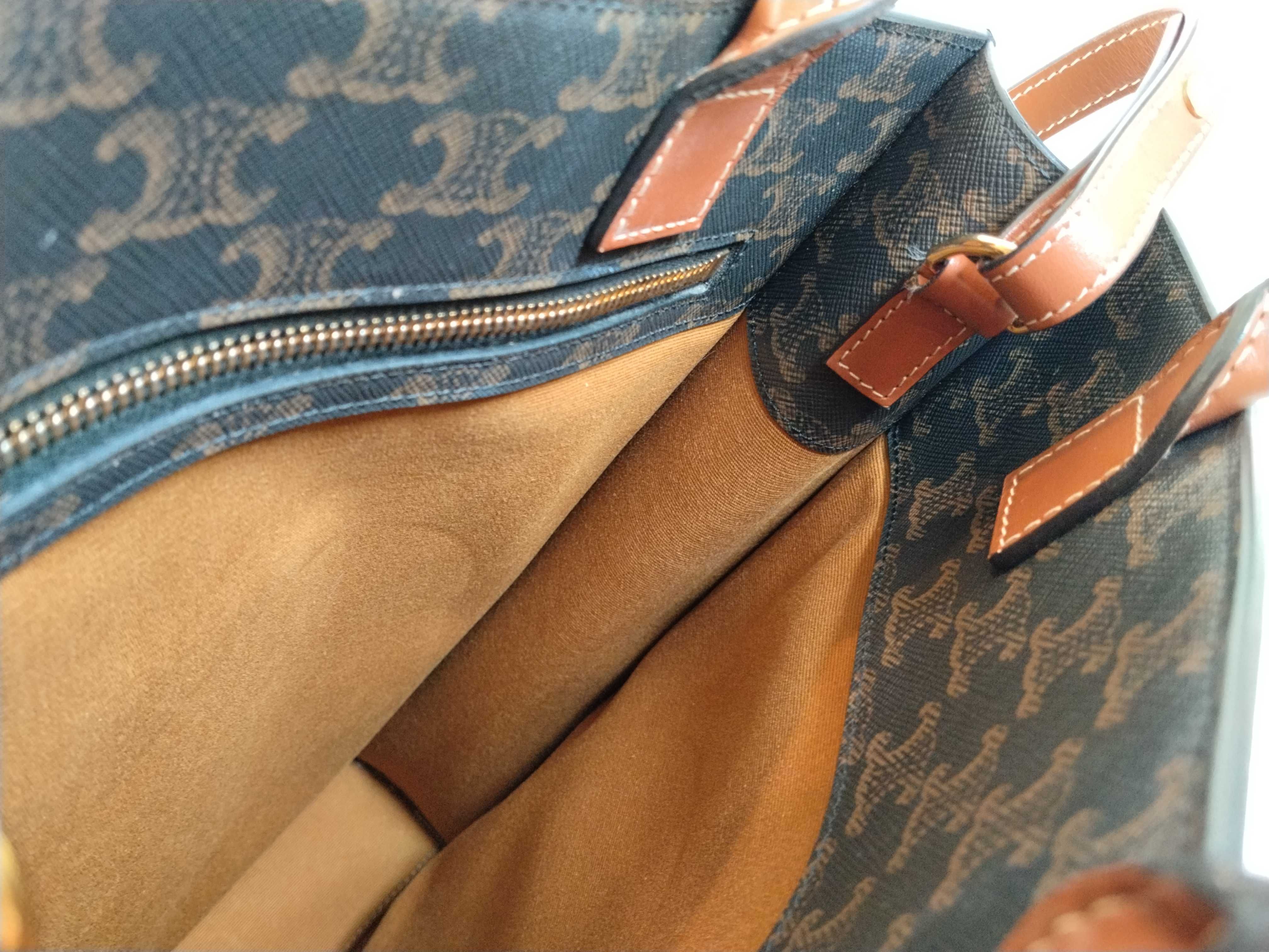 Vertical Cabas 2-Way Tote Bag with Stitching Handle (Handbag) — view 11