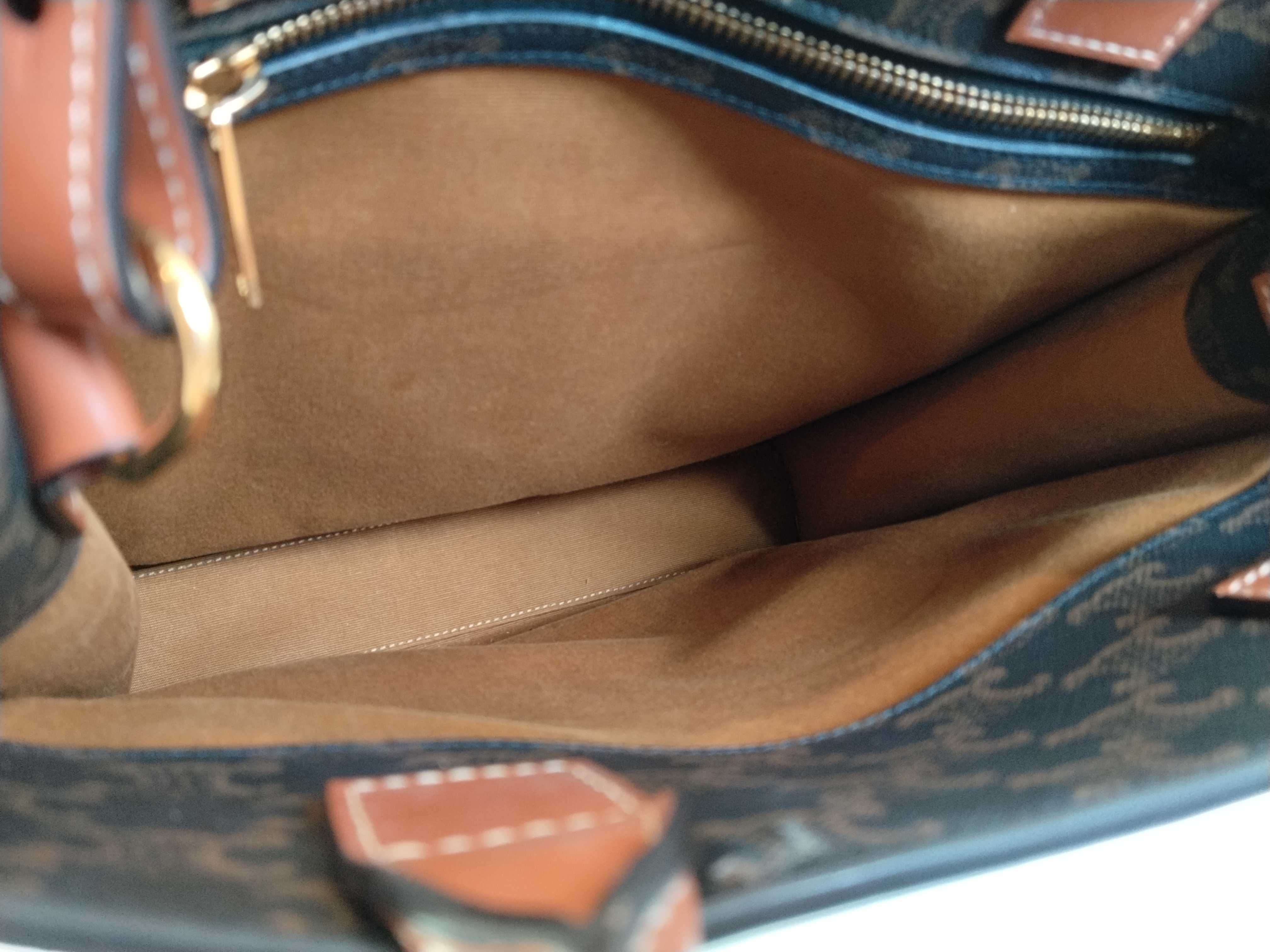 Vertical Cabas 2-Way Tote Bag with Stitching Handle (Handbag) — view 10